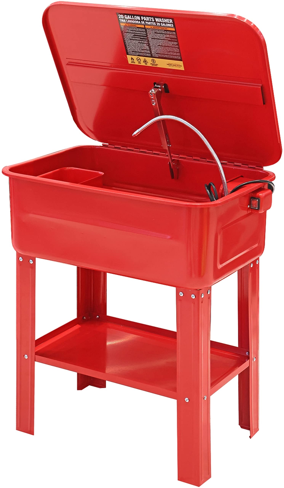 BIG RED Torin 20-Gallon El ectric Solvent Pump Automotive Parts Washer Cleaner