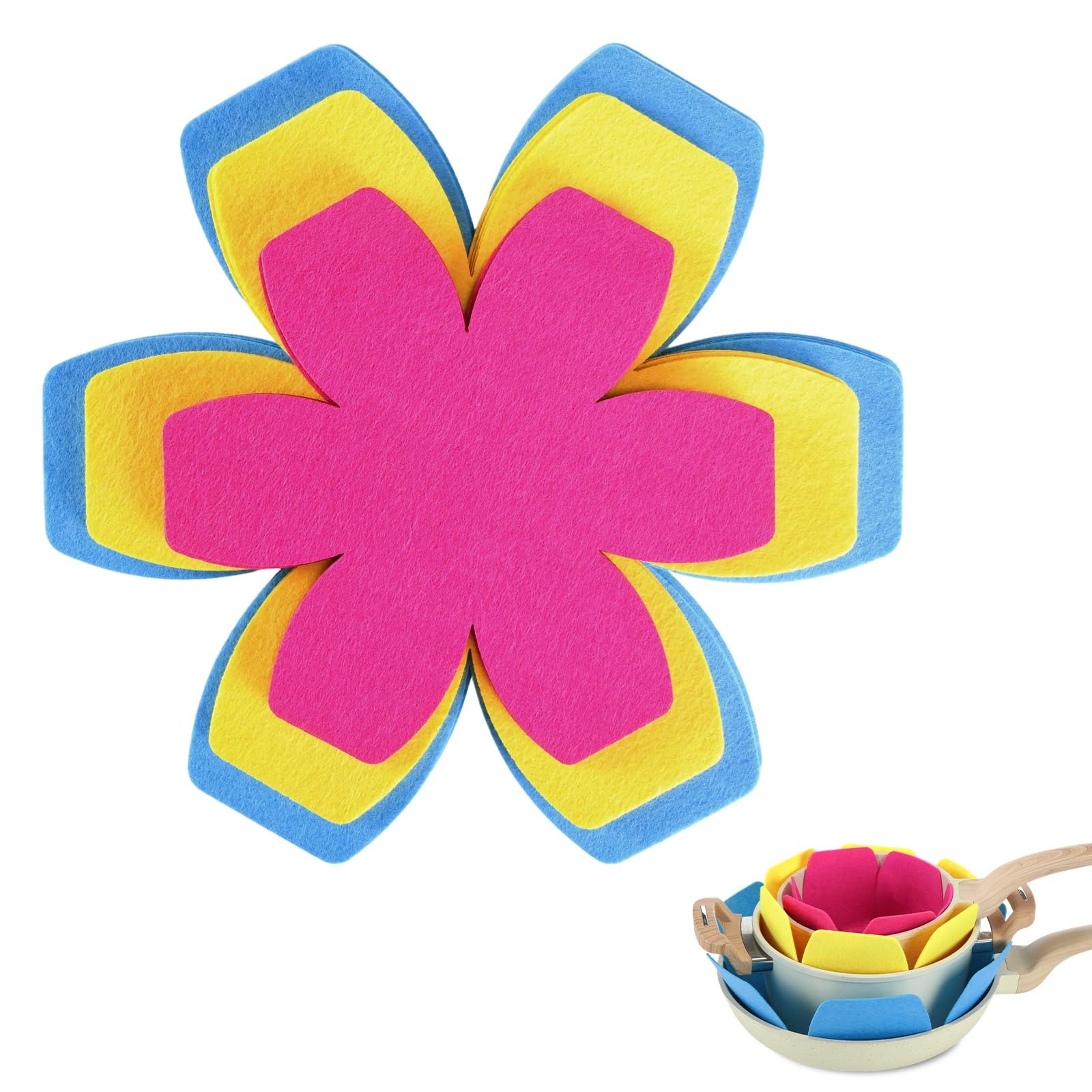 12 PCS Pot Pan Protectors Felt Bakeware Dividers Fits 11.8/13.8/15.8 Inch
