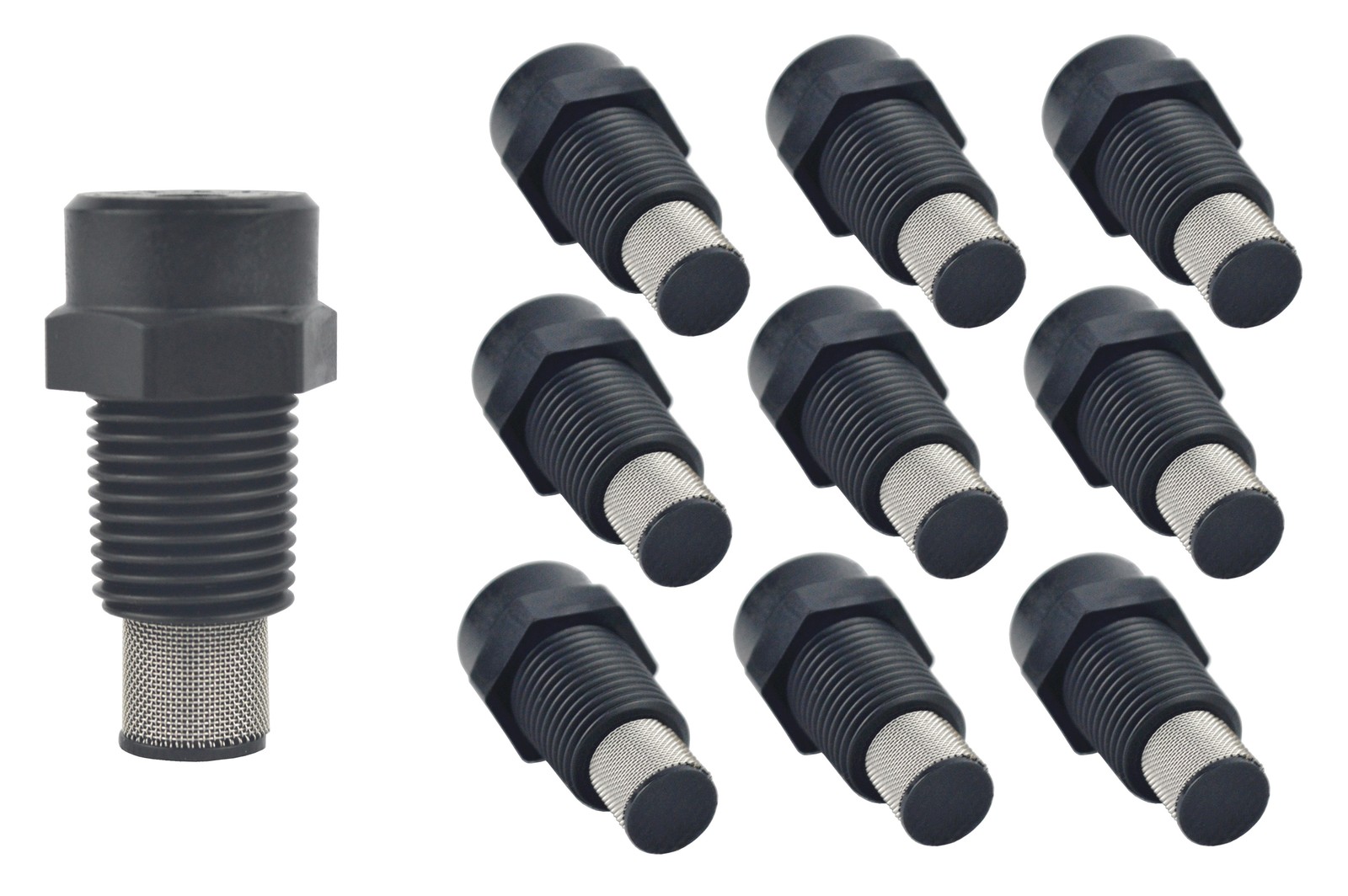 Tefen Fogger Misting Nozzle Black with Stainless Steel Filter 1/8" NPT 3 GPH 10
