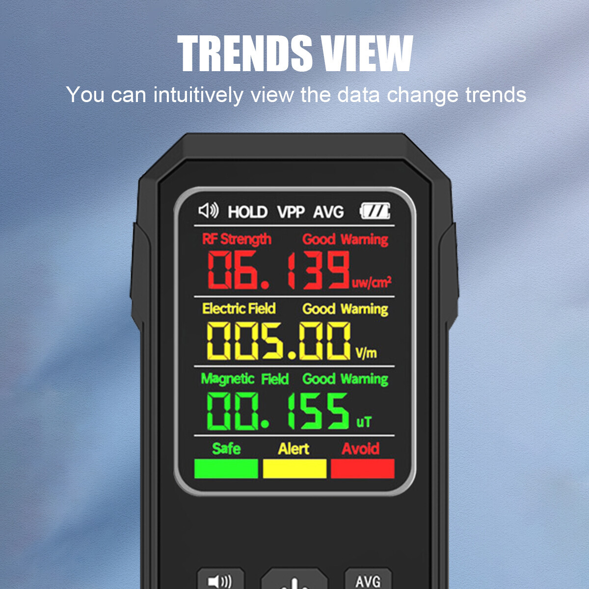 EMF Electromagnetic Field Tester Digital Sensor Reader Meter Radiation Detector