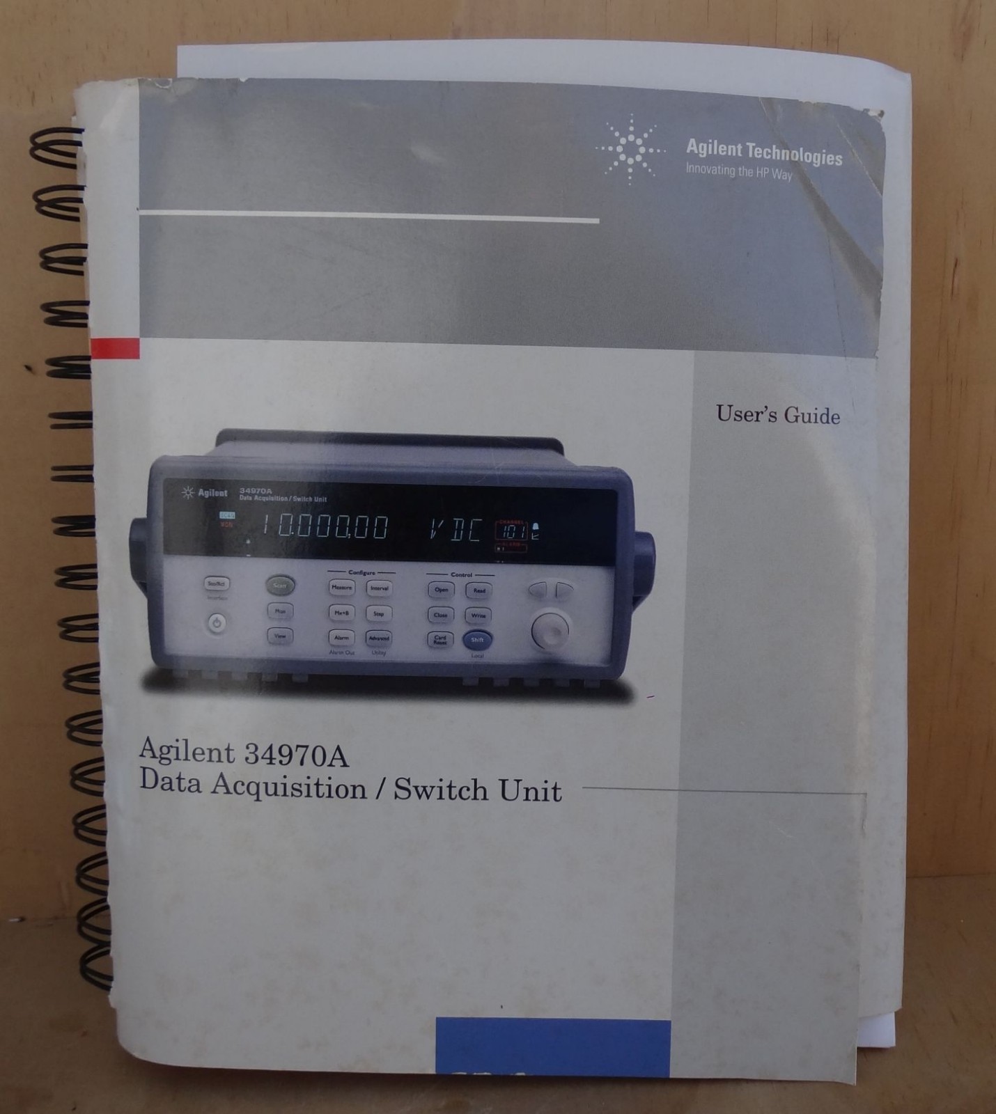 AGILENT 34970A DATA ACQUISITION  / SWITCH UNIT USER'S GUIDE