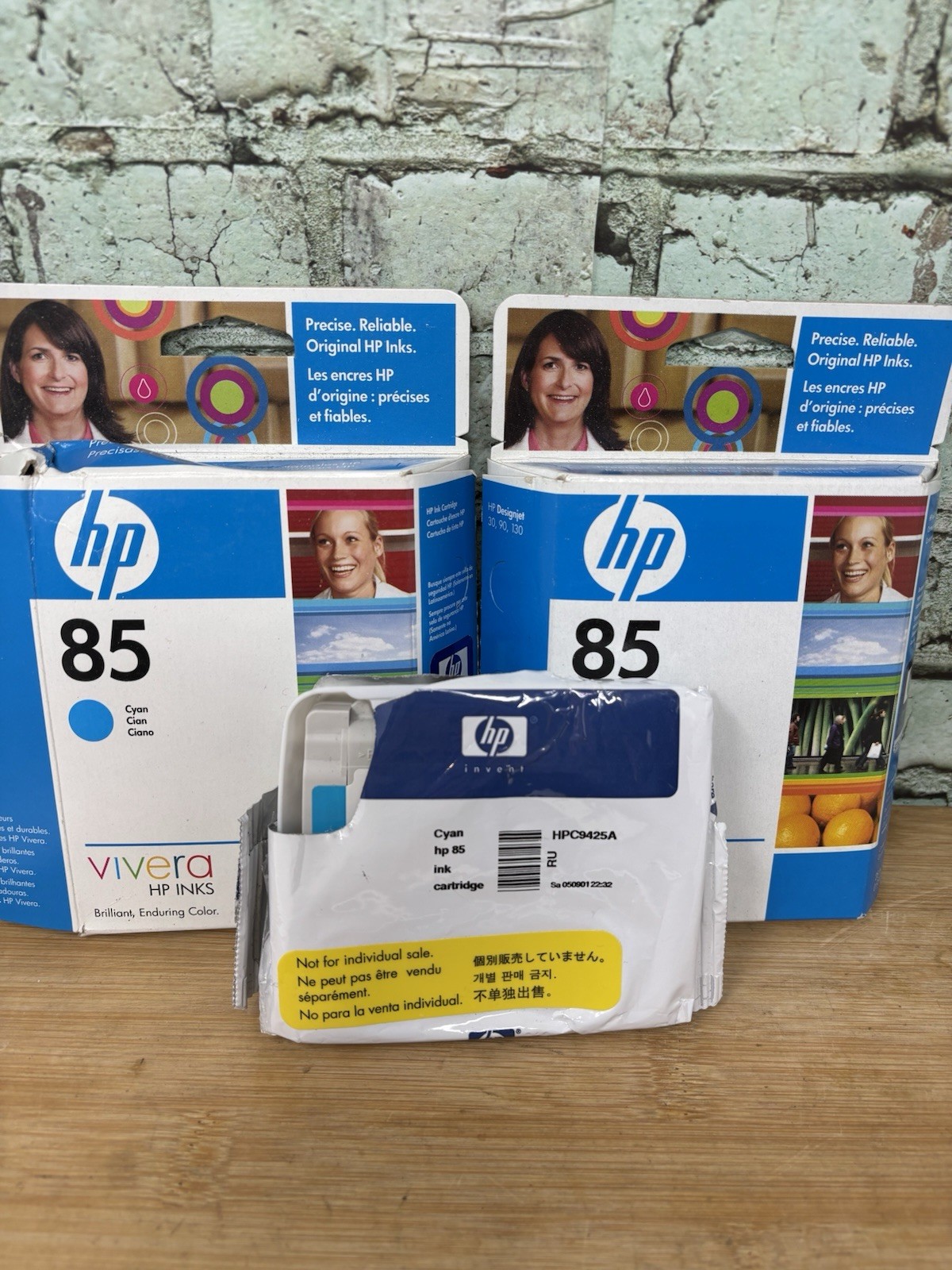 3 Expired Genuine HP #85 Cyan C9425A Print Head DesignJet 30 90 130 Open