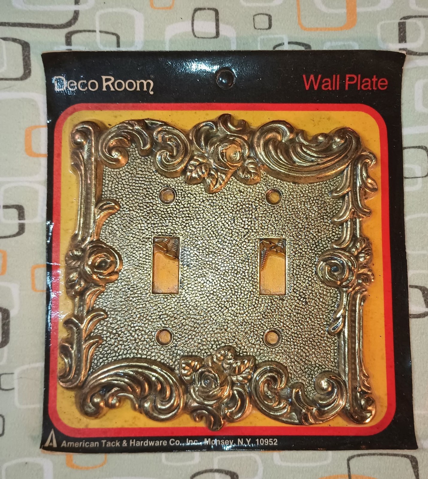 Deco Room Decorative Brass Double Light Switch Wall Plate  Multiple Available