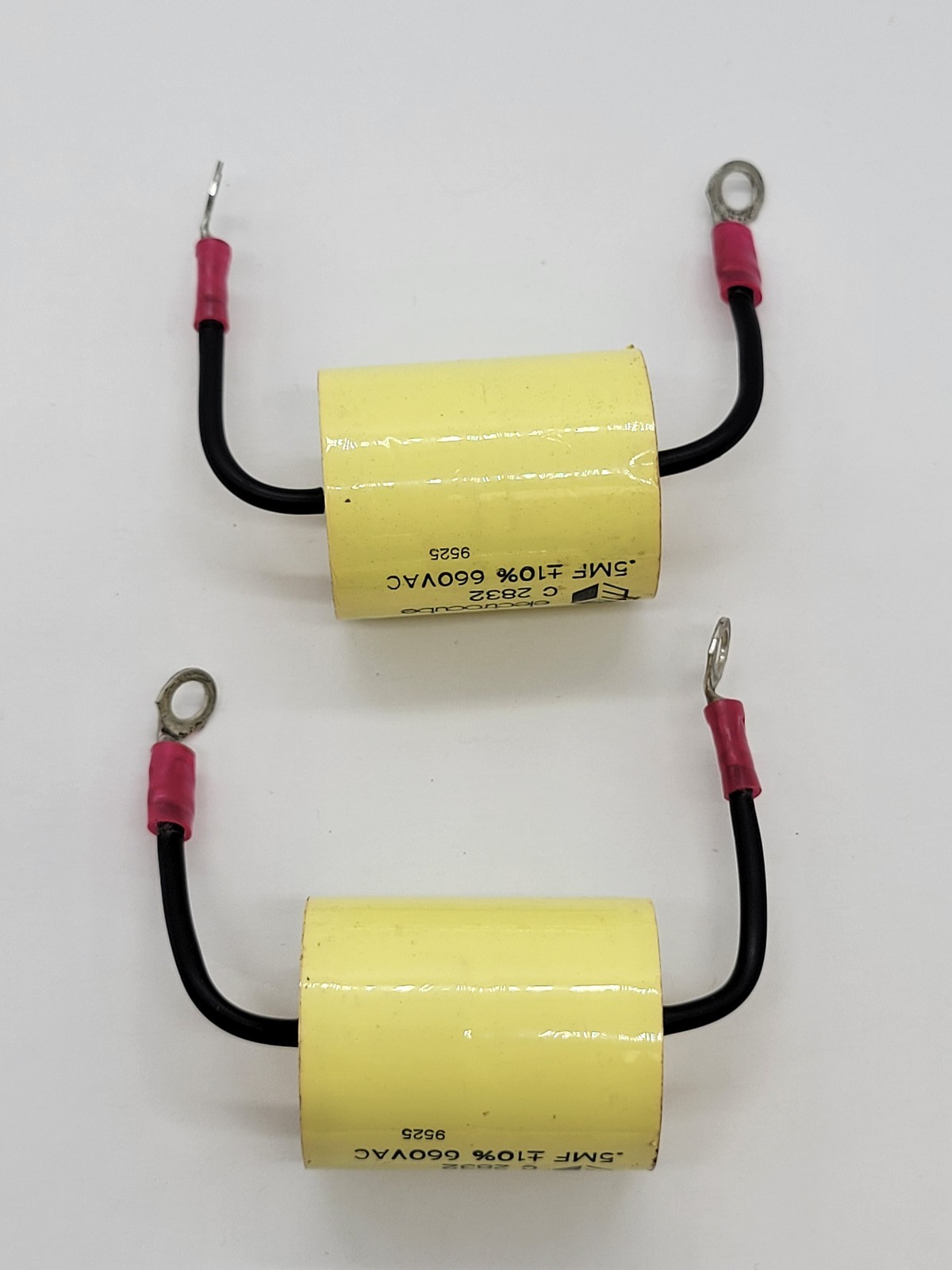 2PC Electrocube C 2832 Yellow Capacitor .5MF +10% 660V