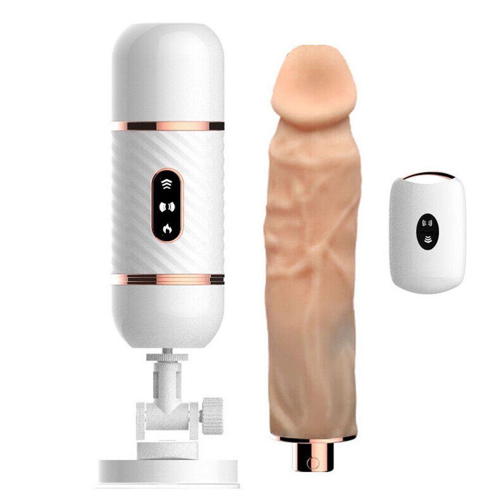 Cyclone Fire Thrusting Sex Machine w/ Heating, 7 Mode (Detachable Suction Cup)
