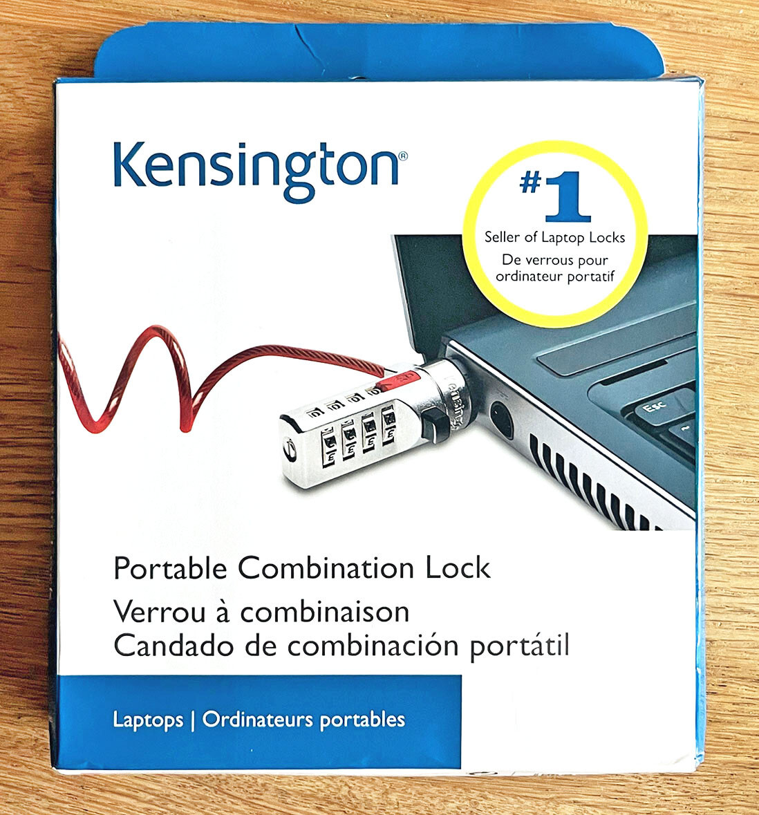 Kensington Portable Combination Cable Lock For Laptops / Other Devices / New