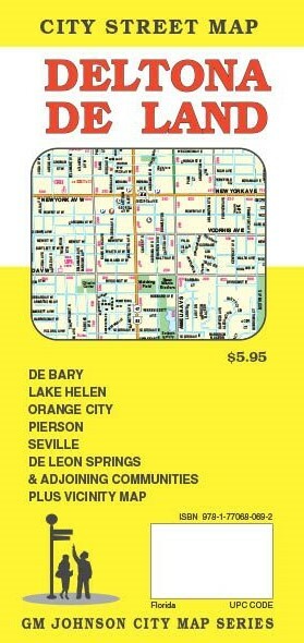 City Street Map of Deltona, Deland, Florida, by GMJ