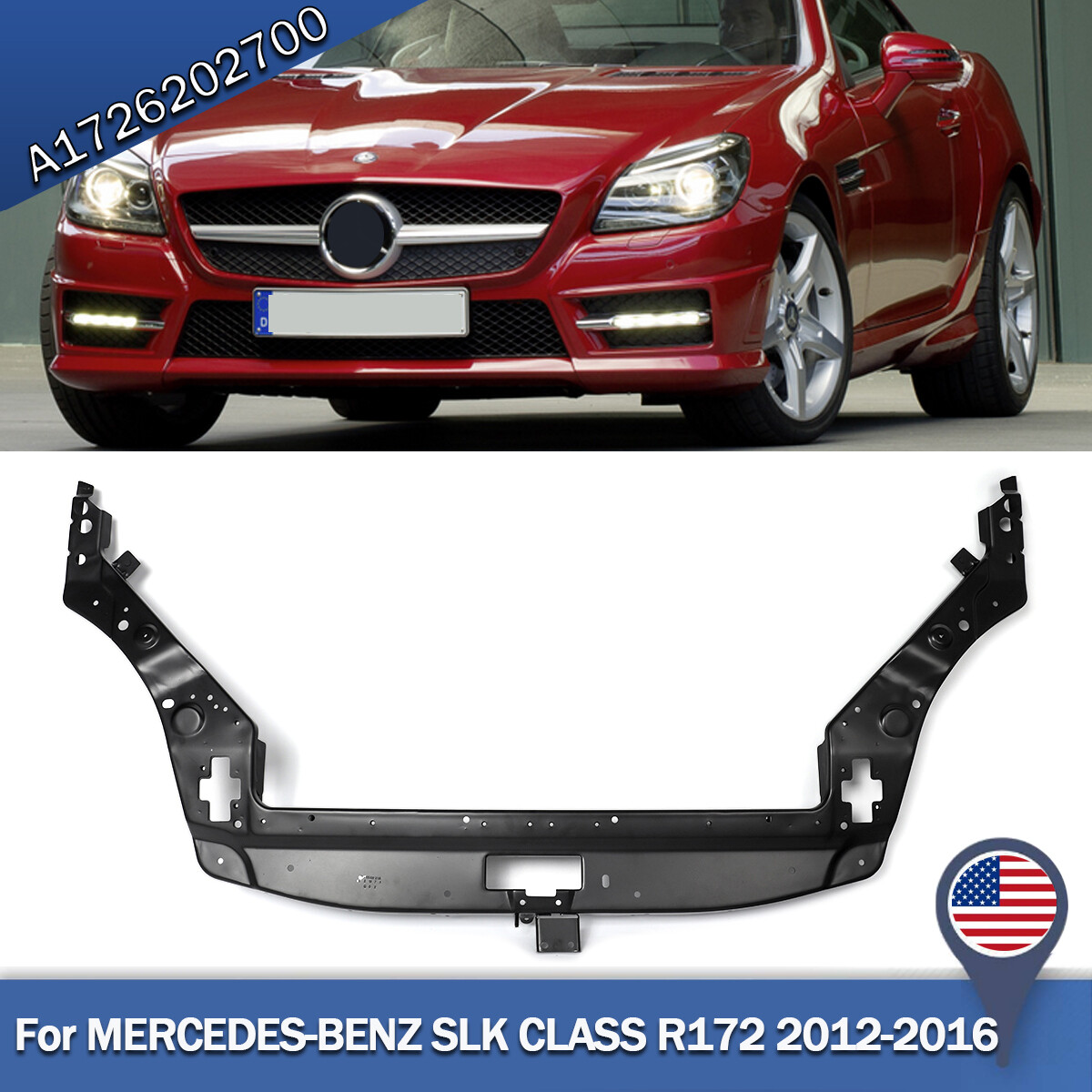 For 2012-2016 Mercedes Benz SLK R172 SLK250 Front Upper Radiator Support Bracket