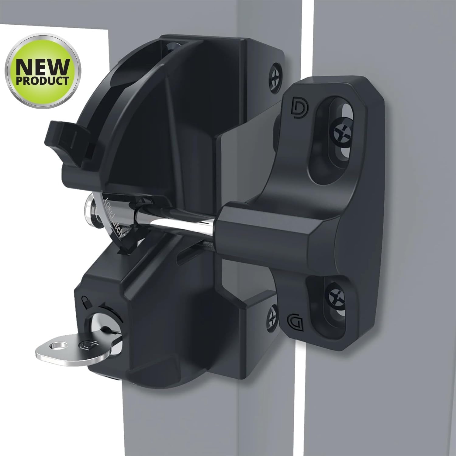 Heavy-Duty LokkLatch Gate Latch with Key Lock - Suitable for All Frame Types