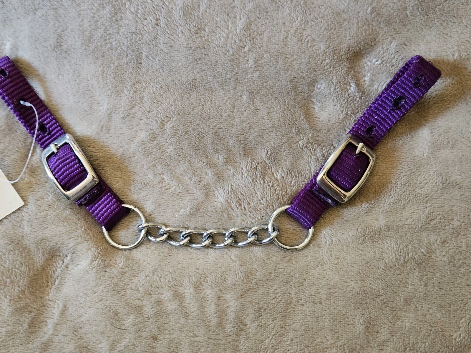 New Nylon Adjustable Chin Curb Strap w/Single Chain*Dark Green*NWT