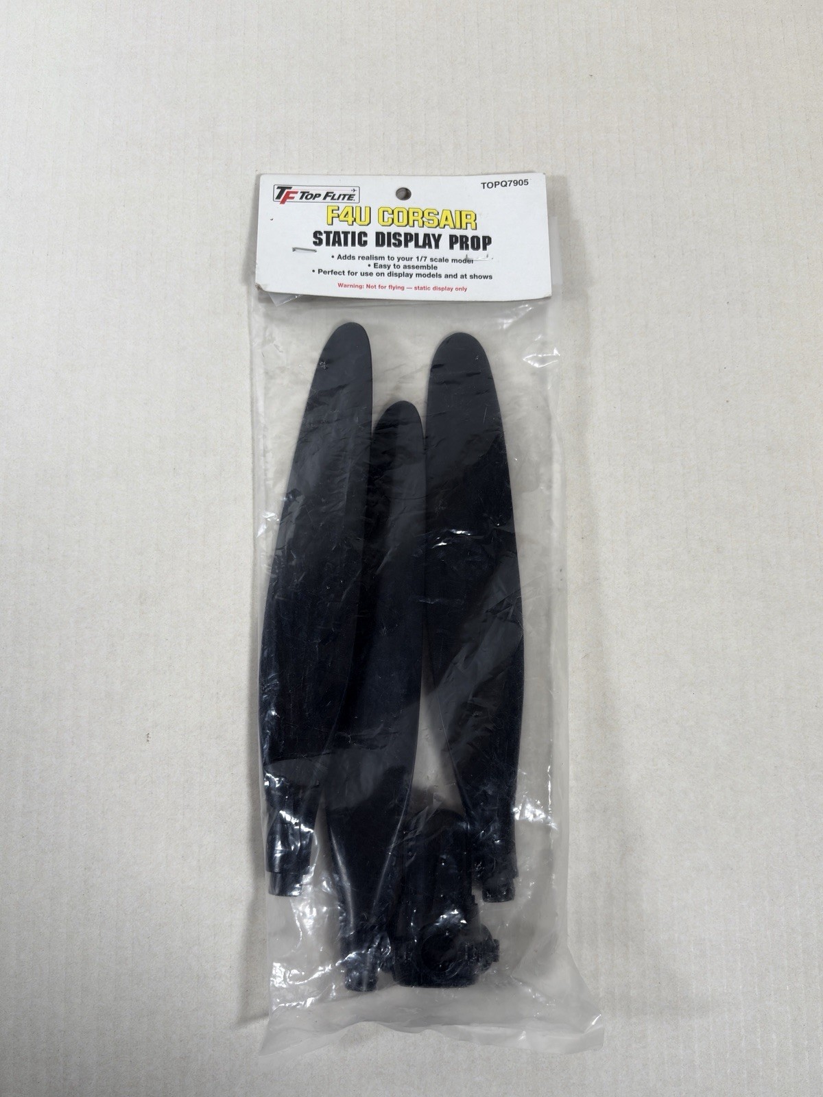 Topflite F4U Corsair  1:7 Scale Static Display 3 Blade Propeller TopQ7907 NOS