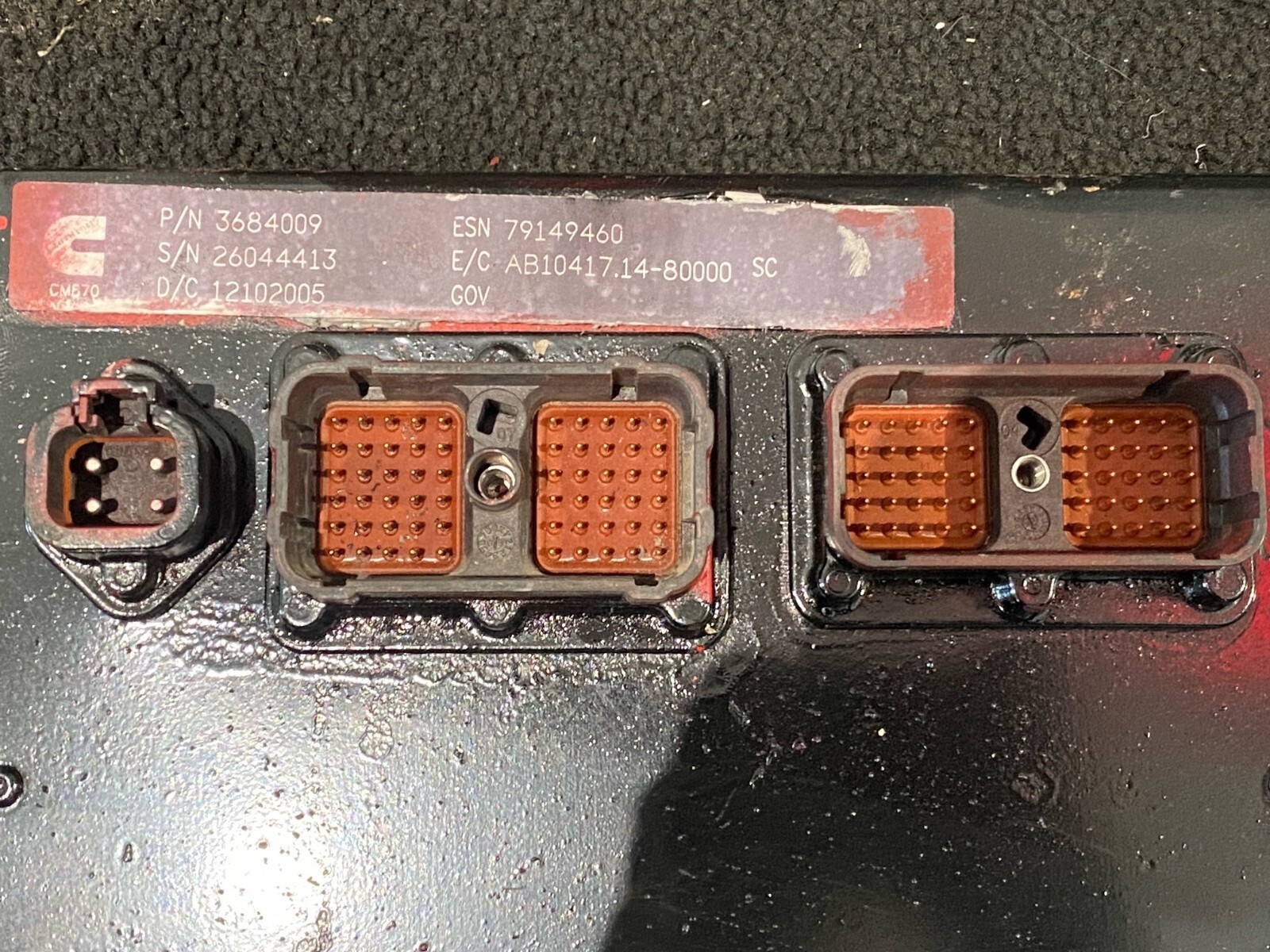 OEM 2005 Cummins ISX Engine Control Module, ECM, ECU, 3684009, 3684008, 3682729