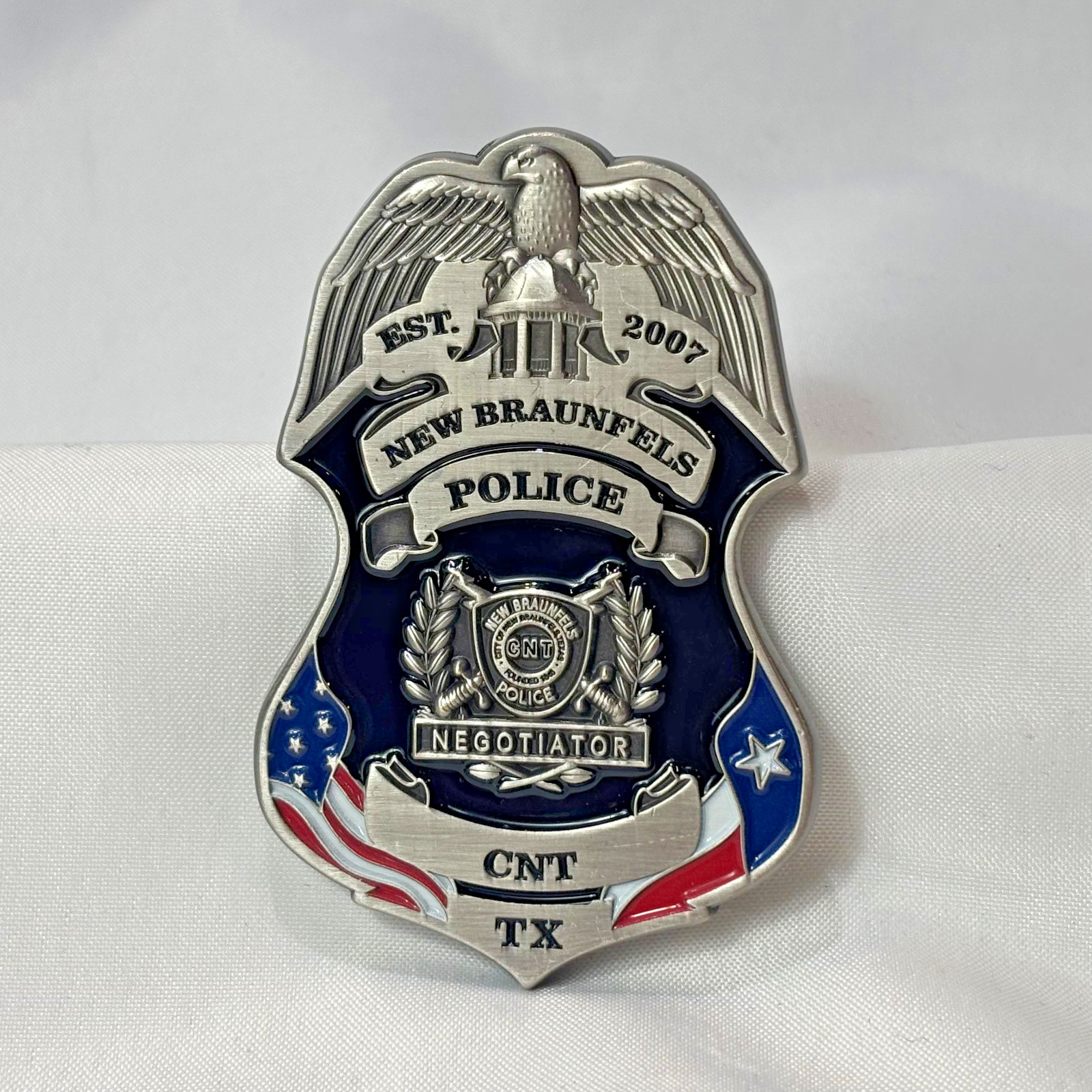 NEW BRAUNFELS Police NEGOTIATOR Challenge Coin Texas Medal