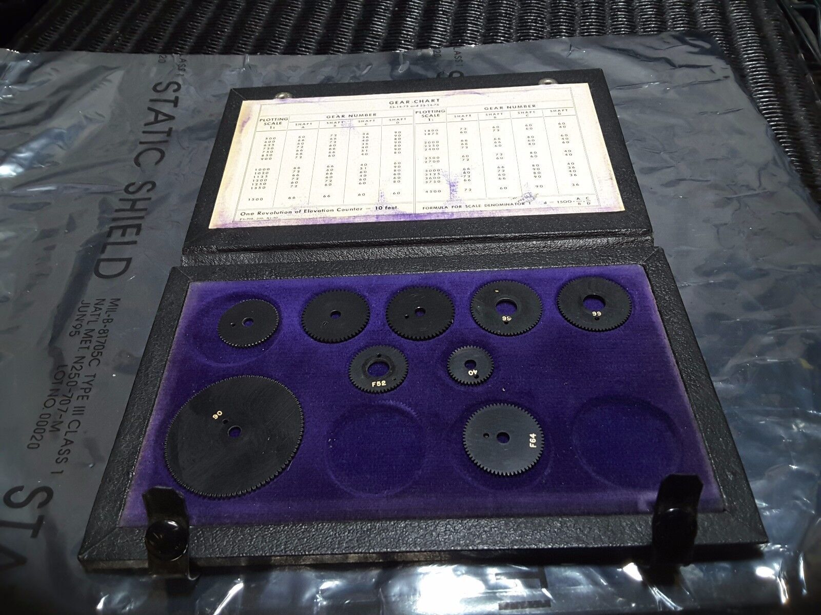 VINTAGE B&L METAL  GEAR CHART PLOTTING SCALE 1920's VINTAGE RARE SALE SALE  $49