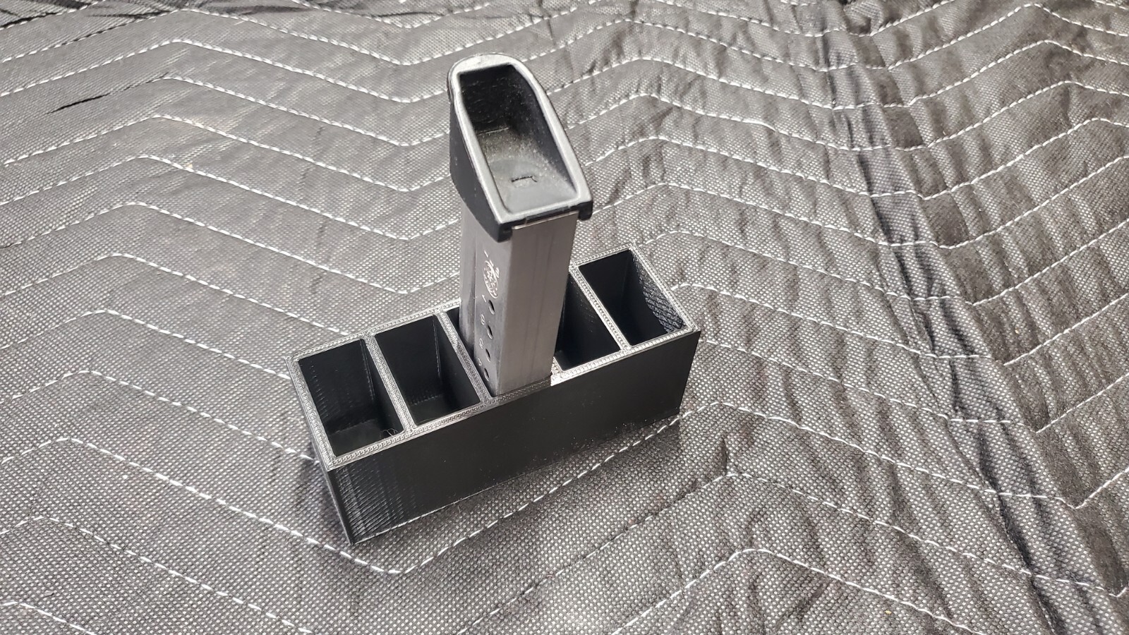 5 slot M&P shield 9mm magazine storage smith & wesson rack safe shelf black mag