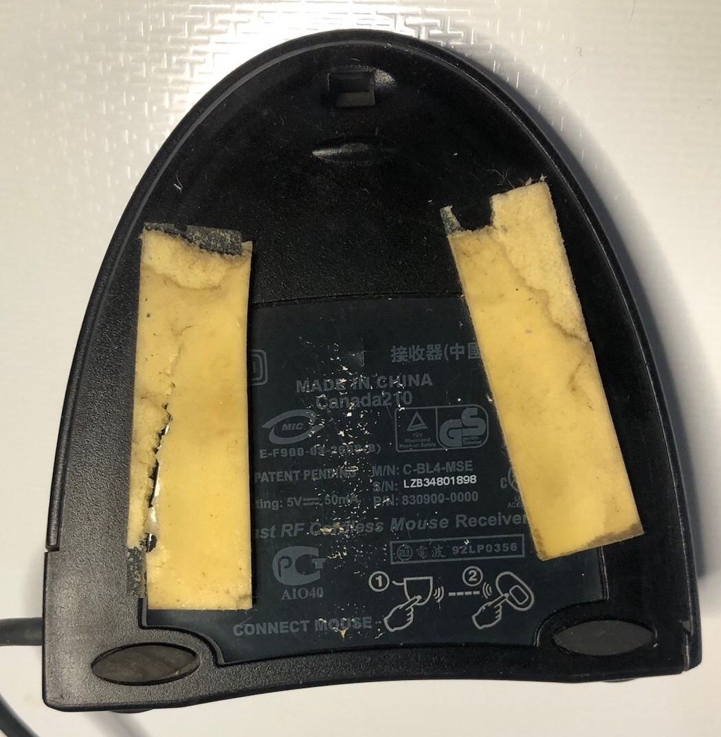 Logitech RF Cordless Mouse Receiver Model C-BL4-MSE Used Free Shipping!