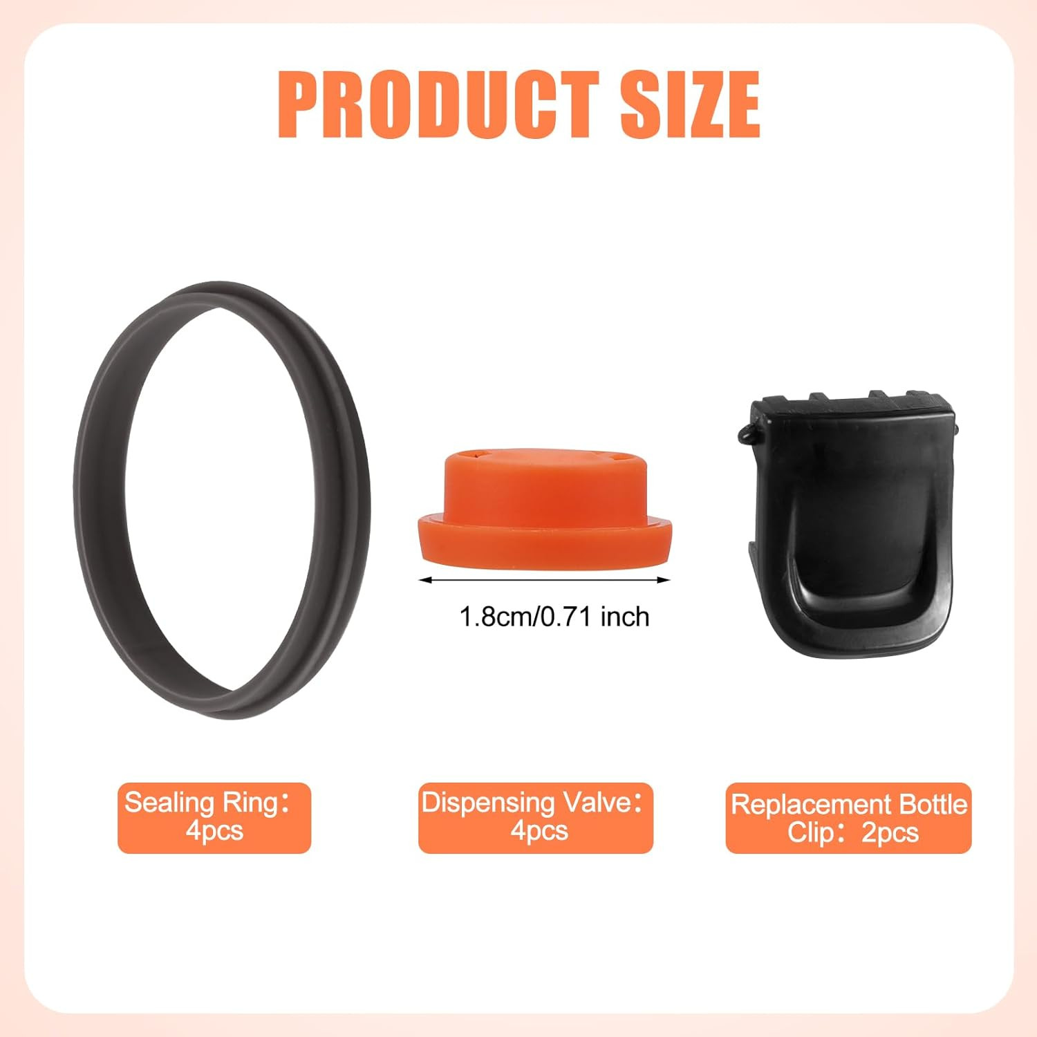 10PCS Gatorade GX Bottle Lid Replacement Set, Silicone Valves & Gaskets with Cli