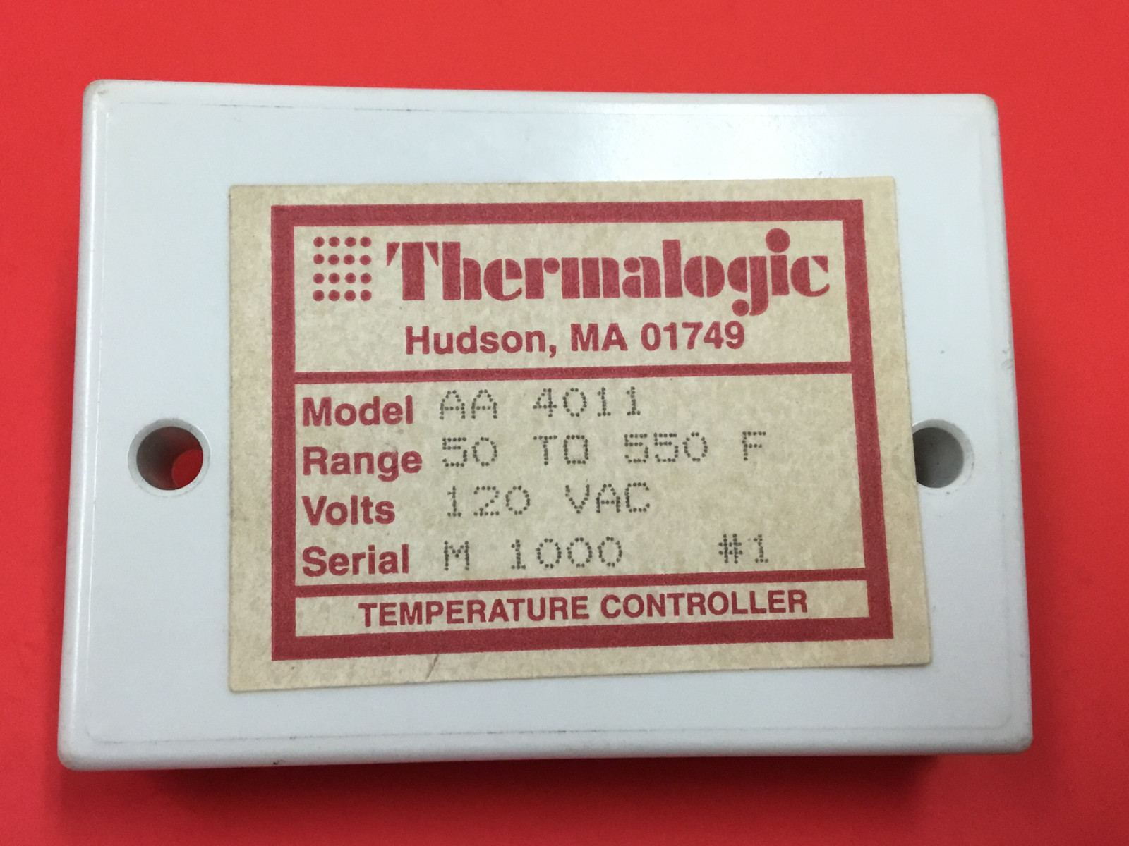 Thermalogic - P/N: AA-4011 - Temperature Controller - UNUSED