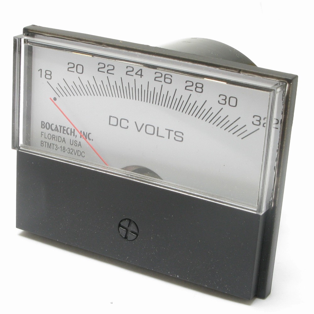 Panel Meter, 18-32 Volt DC Meter, 75 x 58mm