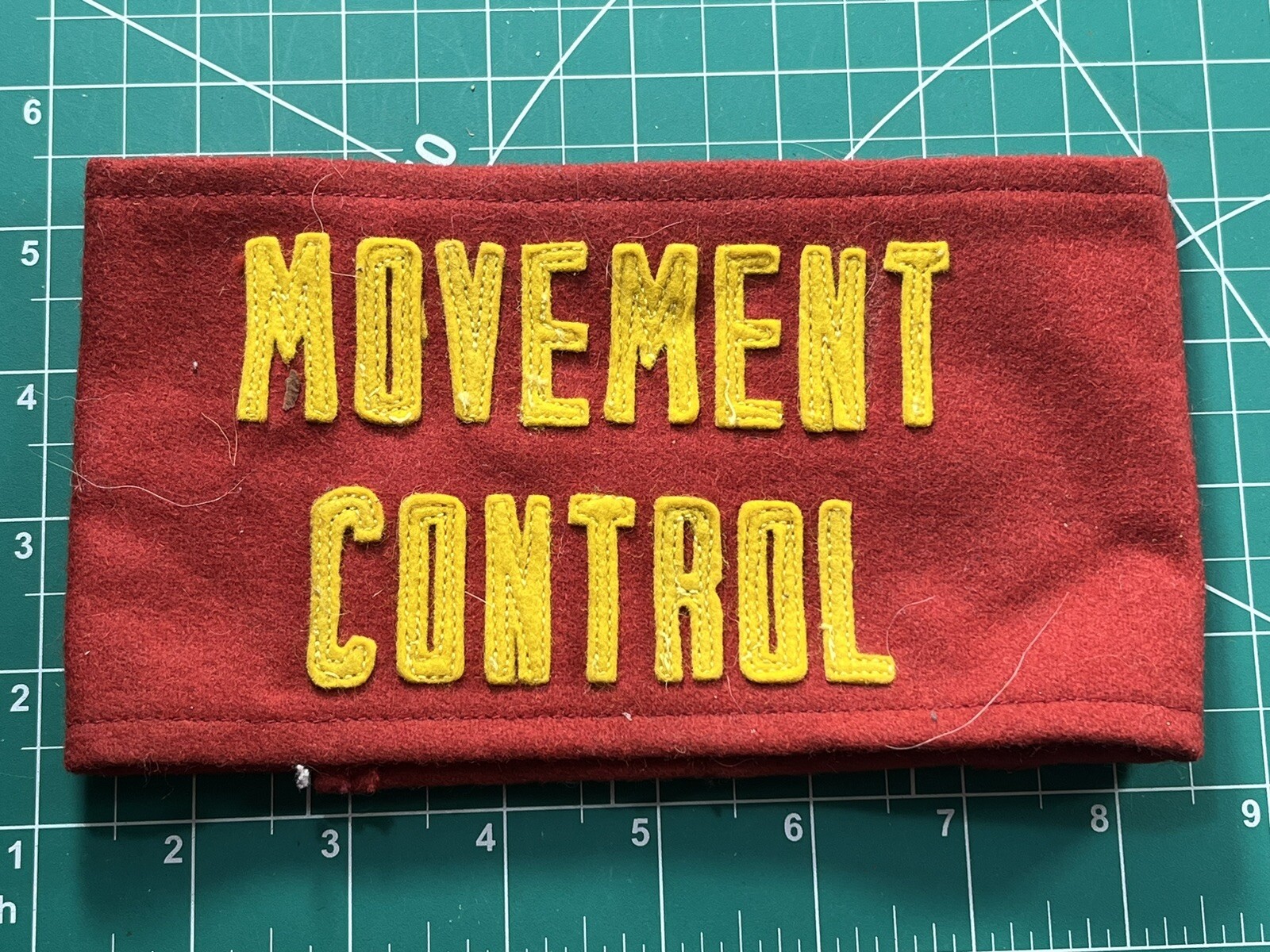 WWII Movement Control Armband Felt Sewn