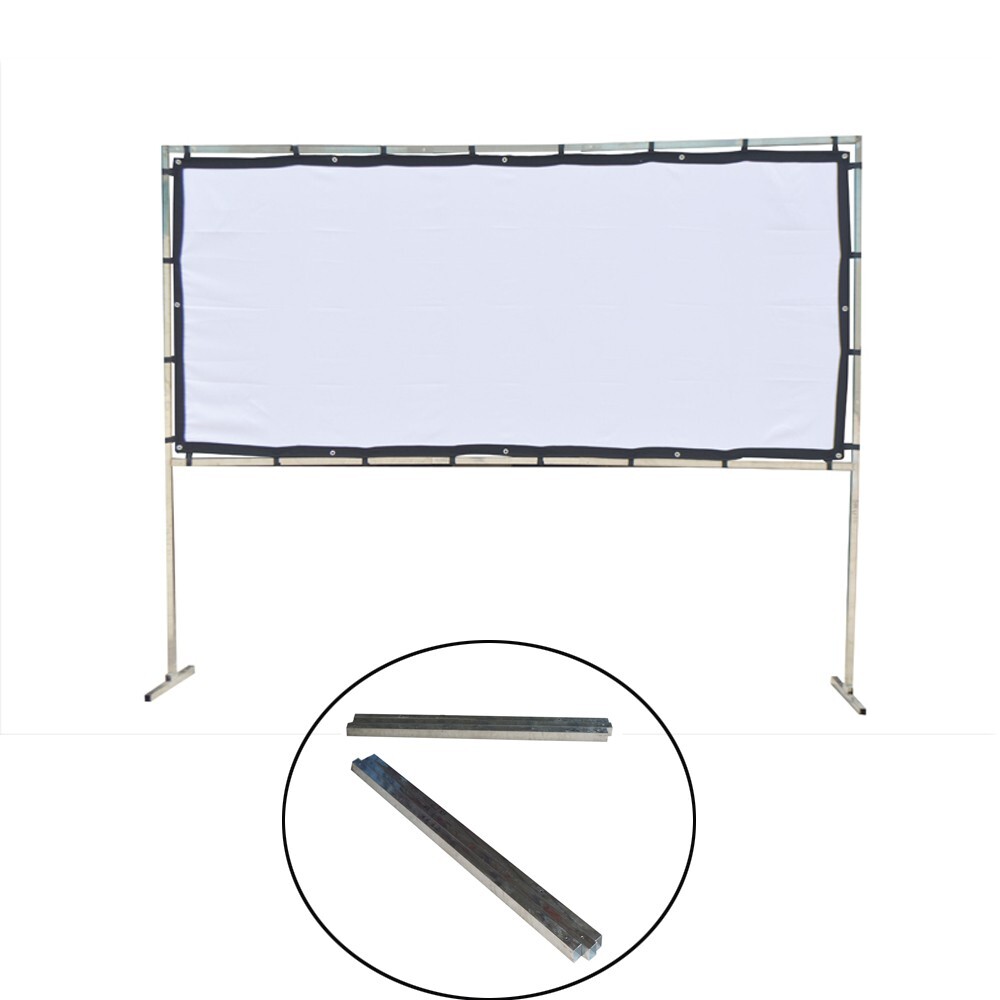 Outdoor Projector Screen Mobile Movies Film Home Yard High whiteness11.48x4.92ft