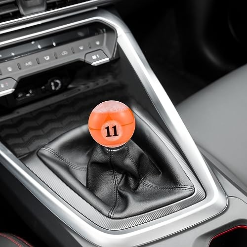 Resin Gear Knob Billiard Number 11 Shift Knobs Lever Stick Shifter Orange1