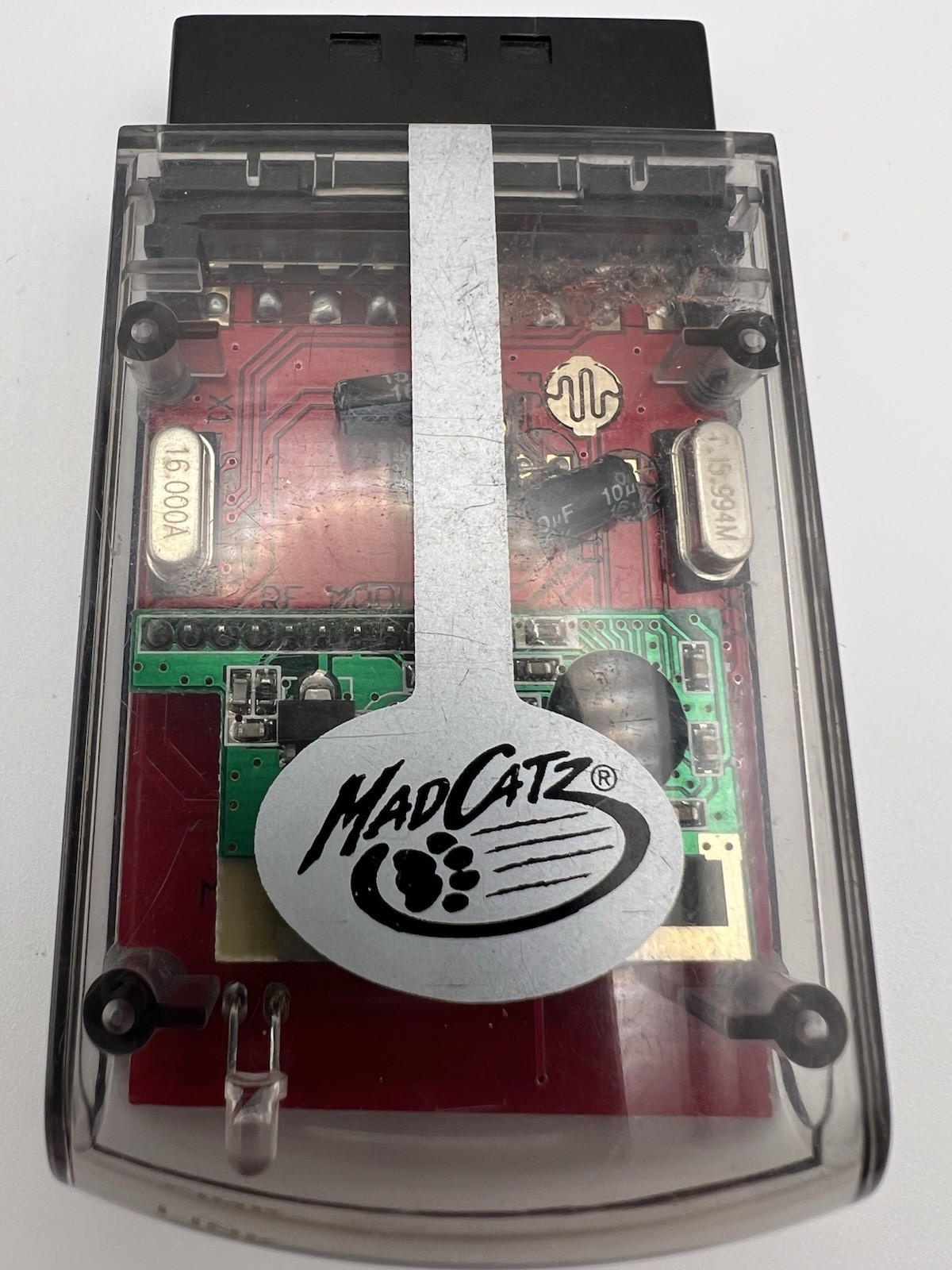 Mad Catz 8386 Memory Card PlayStation 2 Clear & Red Clean