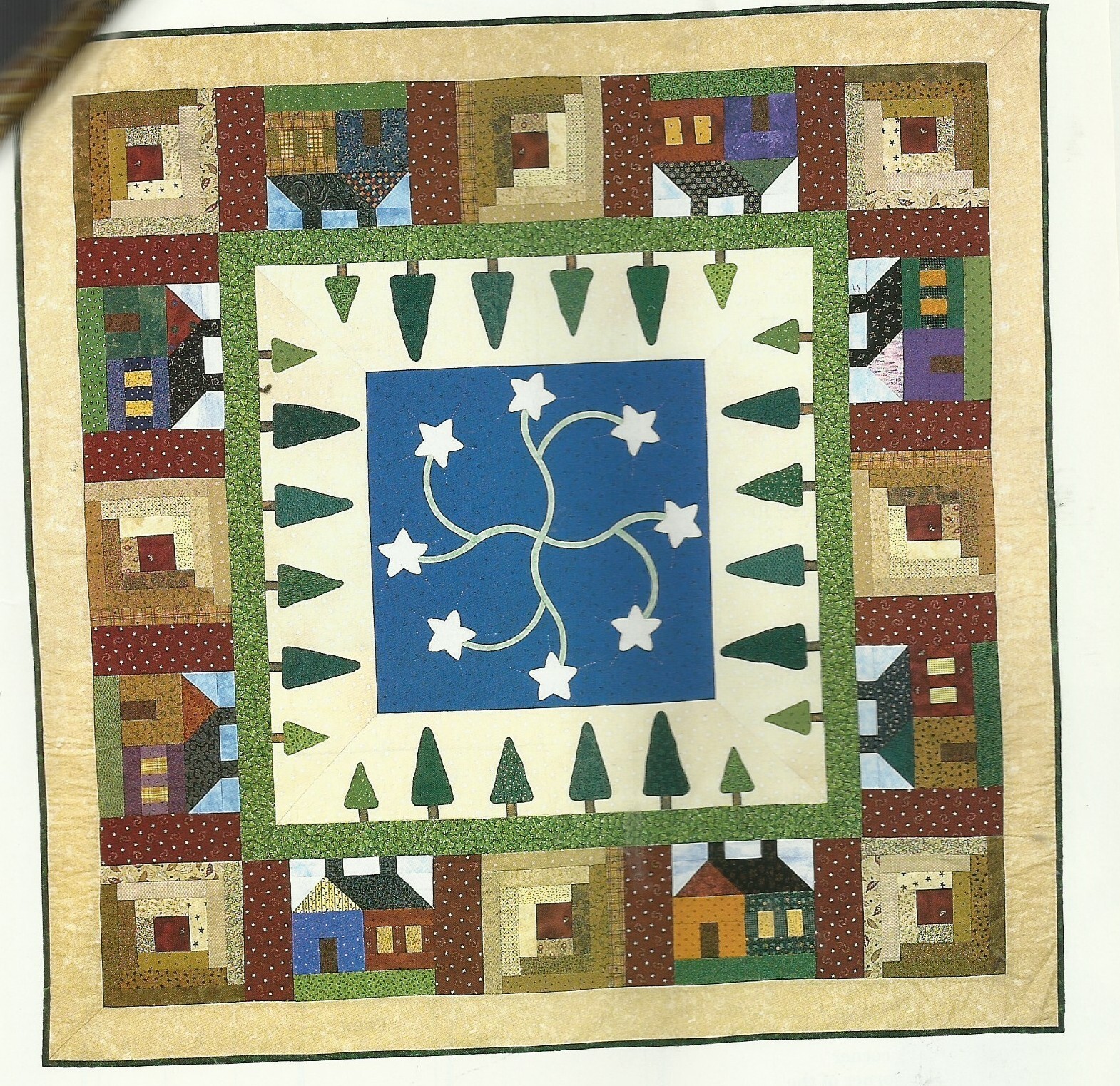 B0457$ COUNTRY NIGHTS QUILT PATTERN/INSTRUCTIONS