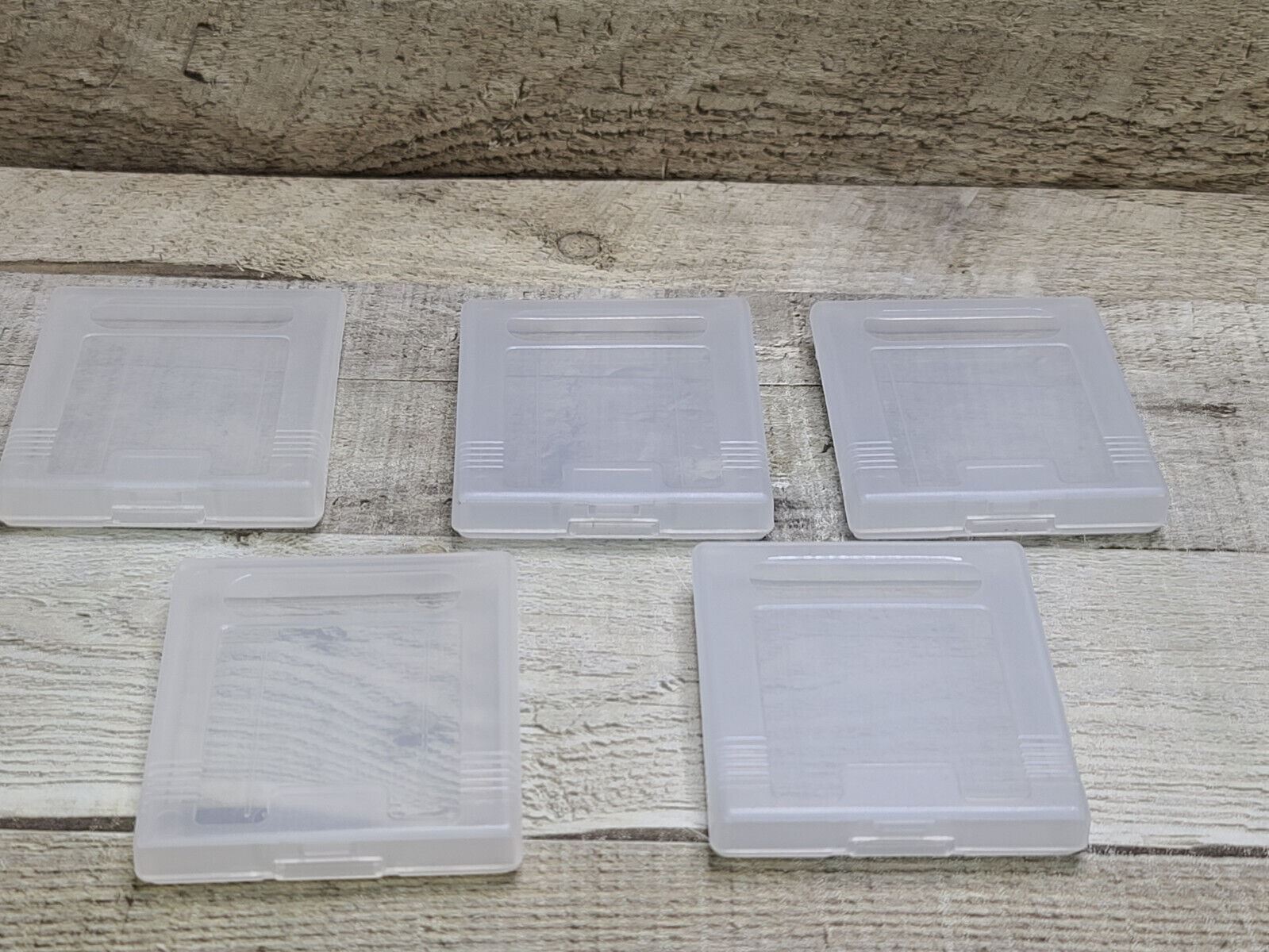 *Lot of 5* Official OEM Nintendo Game Boy Color Clear Plastic Cases *No Damage*