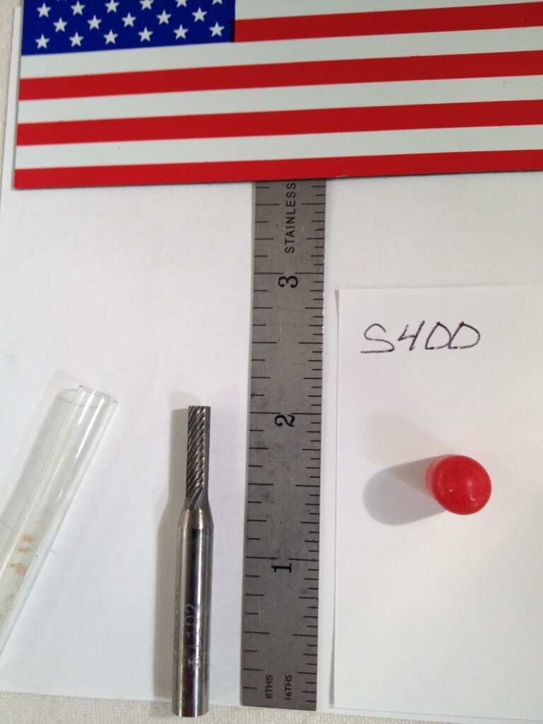 1 NEW FALCON / SGS 1/4" SHANK CARBIDE BURR. SA-13 SINGLE CUT.  USA MADE (S400)