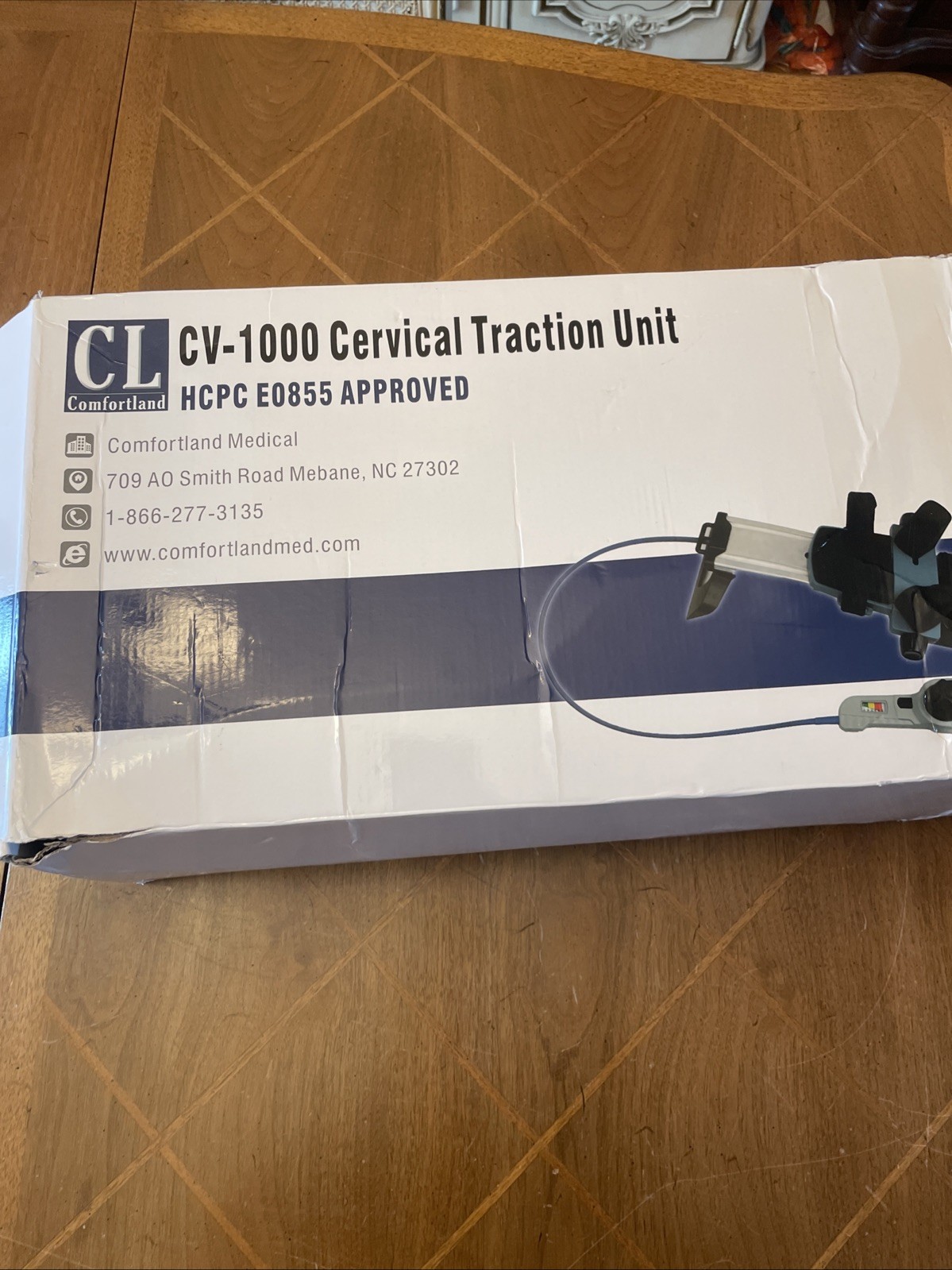 CL Comfortland CV-1000 Cervical Traction Unit, New Open Box