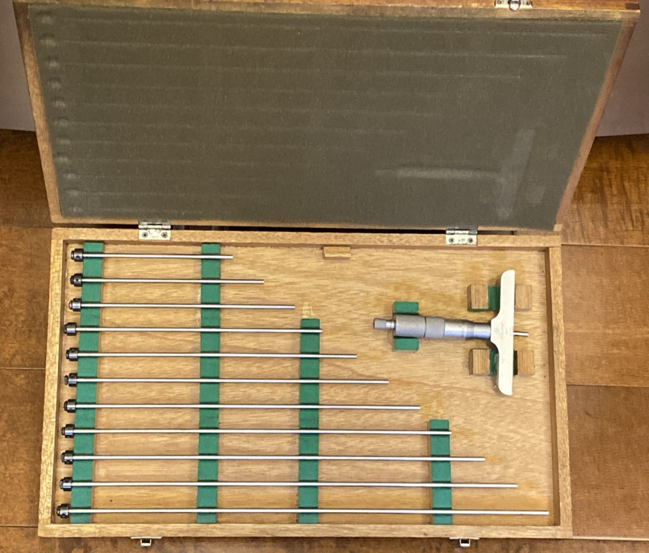 Mitutoyo 129-150 Depth Micrometer .001" DMC 4-12" Tool Set Made In Japan