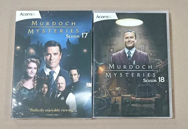 Murdoch Mysteries Complete Seasons 17-18 ( DVD Set ) New & Sealed US SELL FREE