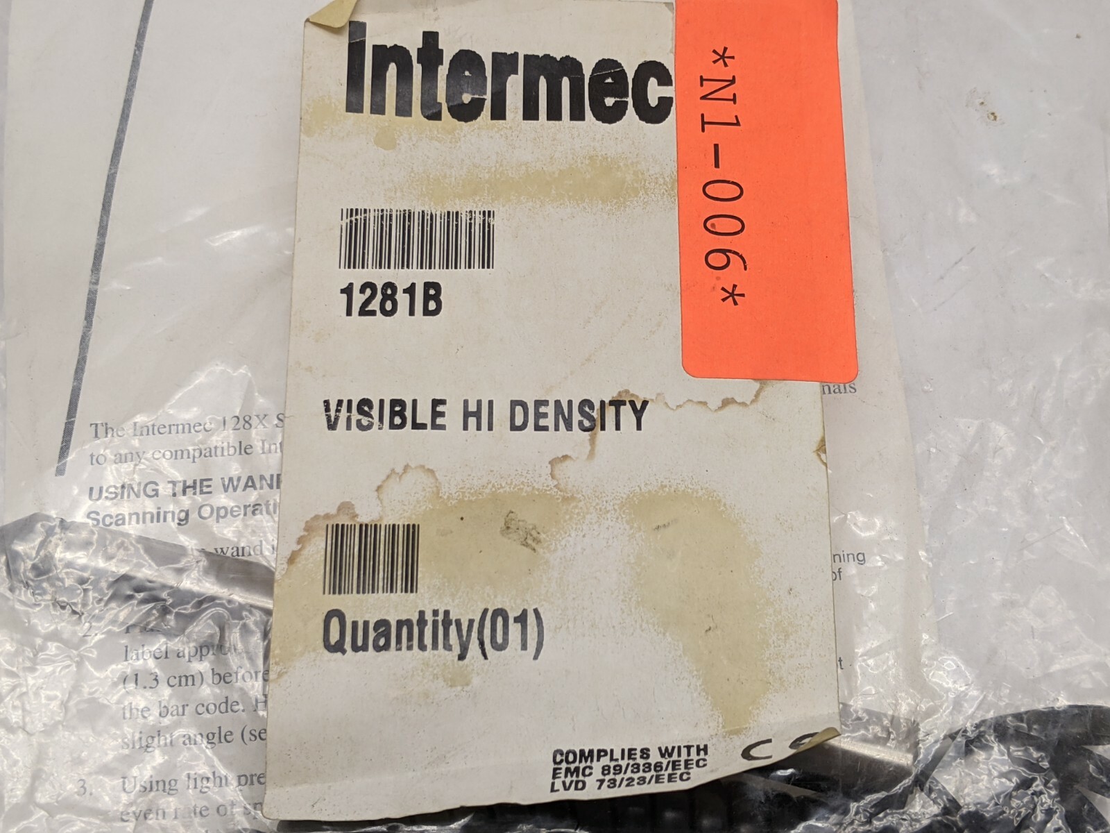 Intermec 1281B Barcode Scanning Wand BarPen