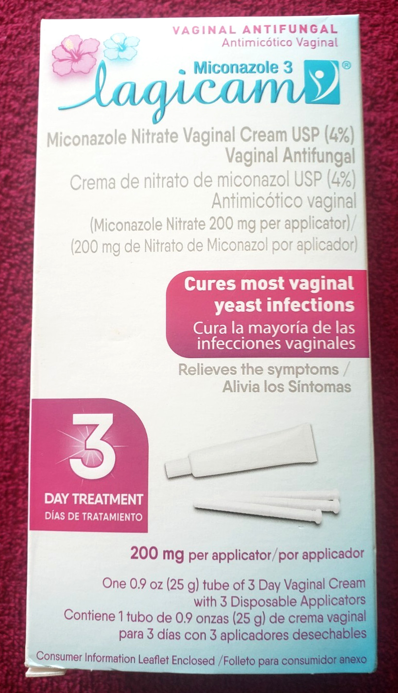 Lagicam Vaginal Infection, Antifungal 3 Day Miconazole Nitrate Treatment 07/26