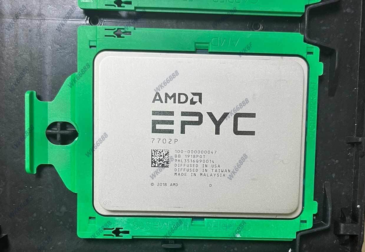 AMD Rome EPYC 7702P 2.00GHz 64 core 256MB SP3 CPU Processor (No lock)