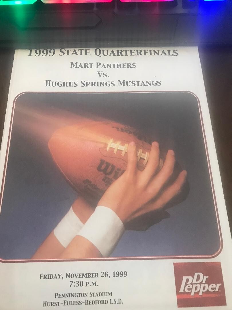 1999 Mart vs. Hughes Springs @ Bedford/'99 TX State Quarterfinal H.S. Football
