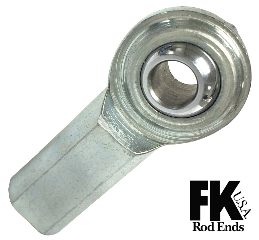 FK Bearing Economy 1/4"-28 Female L/H Thread Rod End - Heim Joint #1878