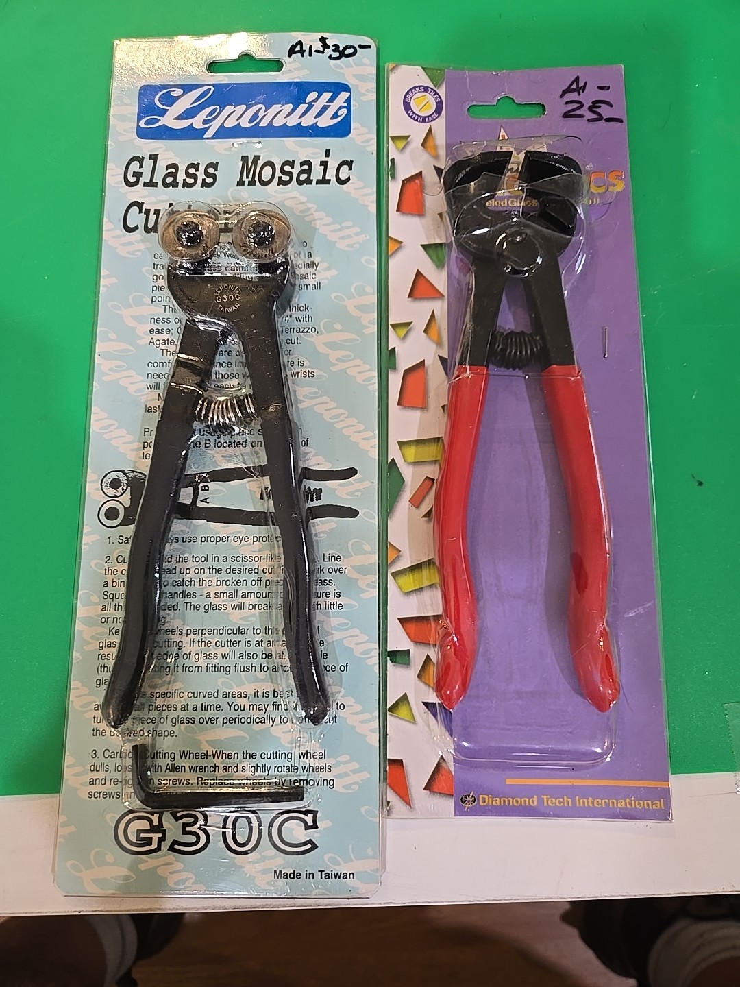 Leponitt Glass Mosaic Tile Cutter Wheeled Nippers Pliers G30C (H)