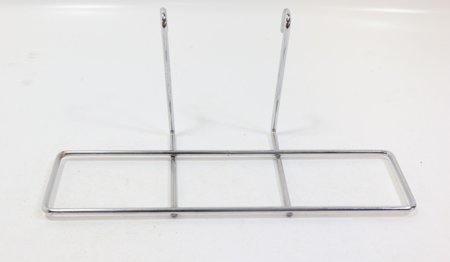 Grid Wall Mounted Shoe Shelf – Metal Silver – Retail Display Fixture