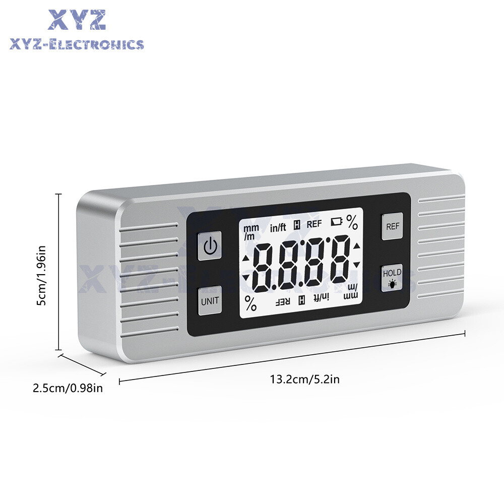 3in1 Magnetic Digital Protractor + Inclinometer + Level Scale angle slope 4*90°