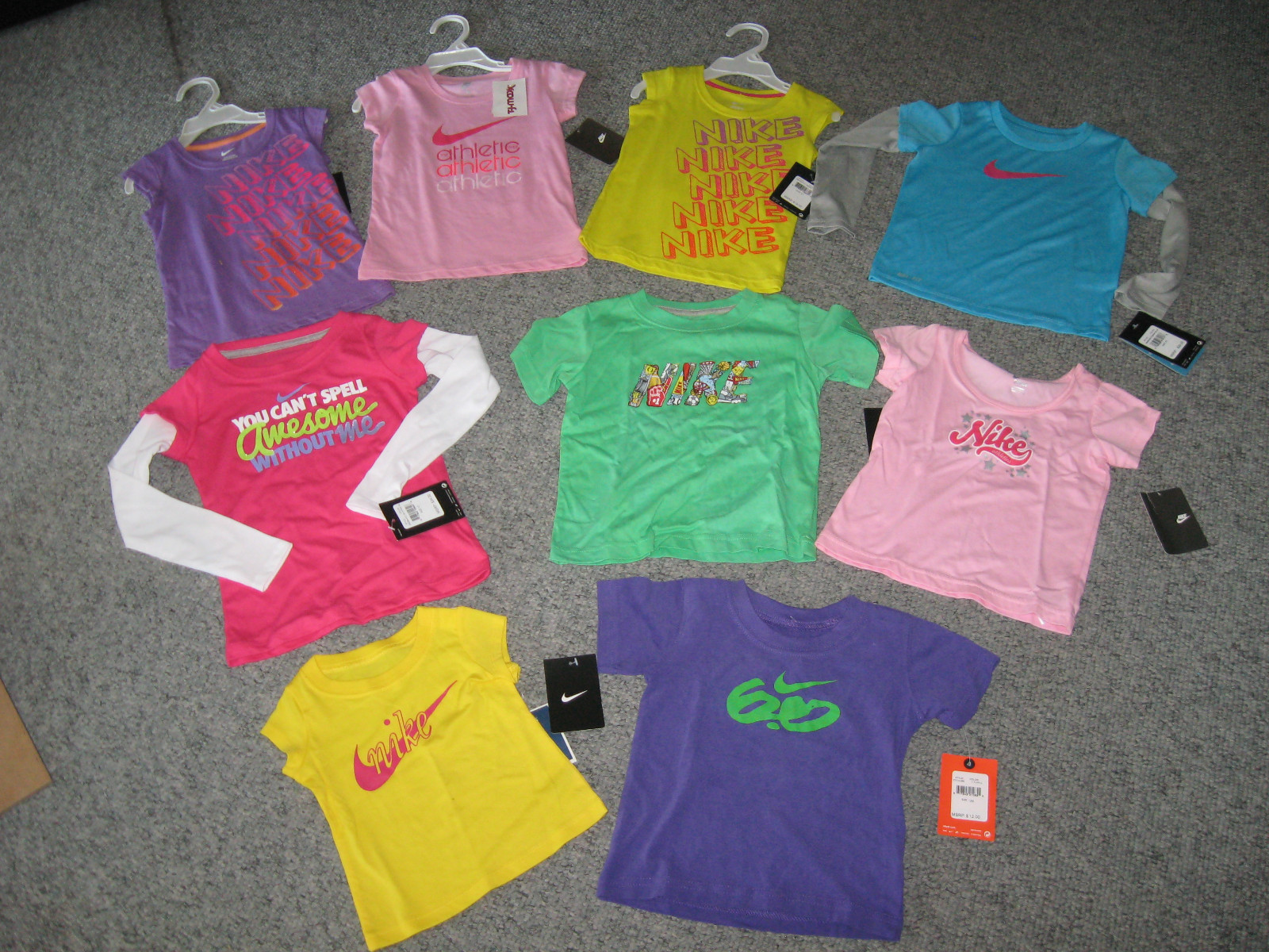 NIKE Infant&Toddler Girl's Short or Long Sleeve TShirt, ALL Sizes,MSRP-$16-$26