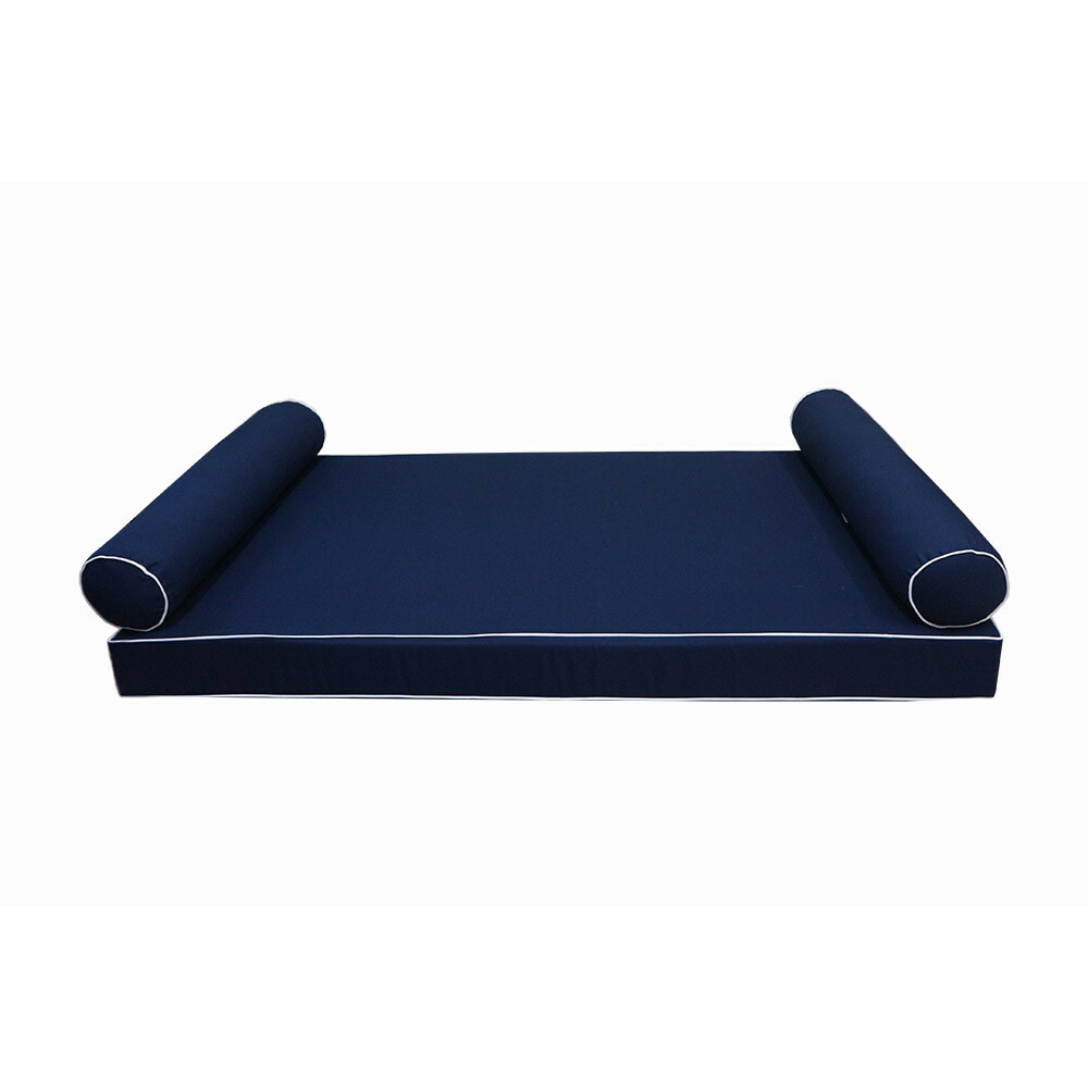 STYLE5 Mattress Pillow Daybed Porch Swing Contrast Trim Queen AD101 COVERS ONLY