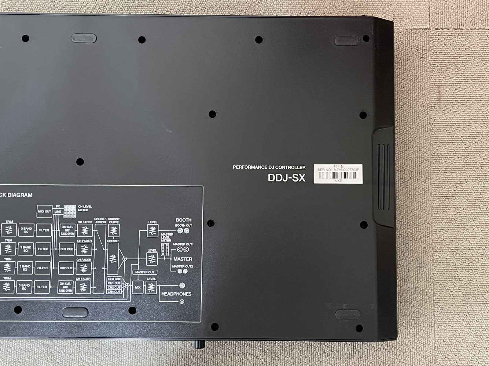 Pioneer DDJ-SX Serato DJ Controller Performance 4ch w/ AC Adapter Tested
