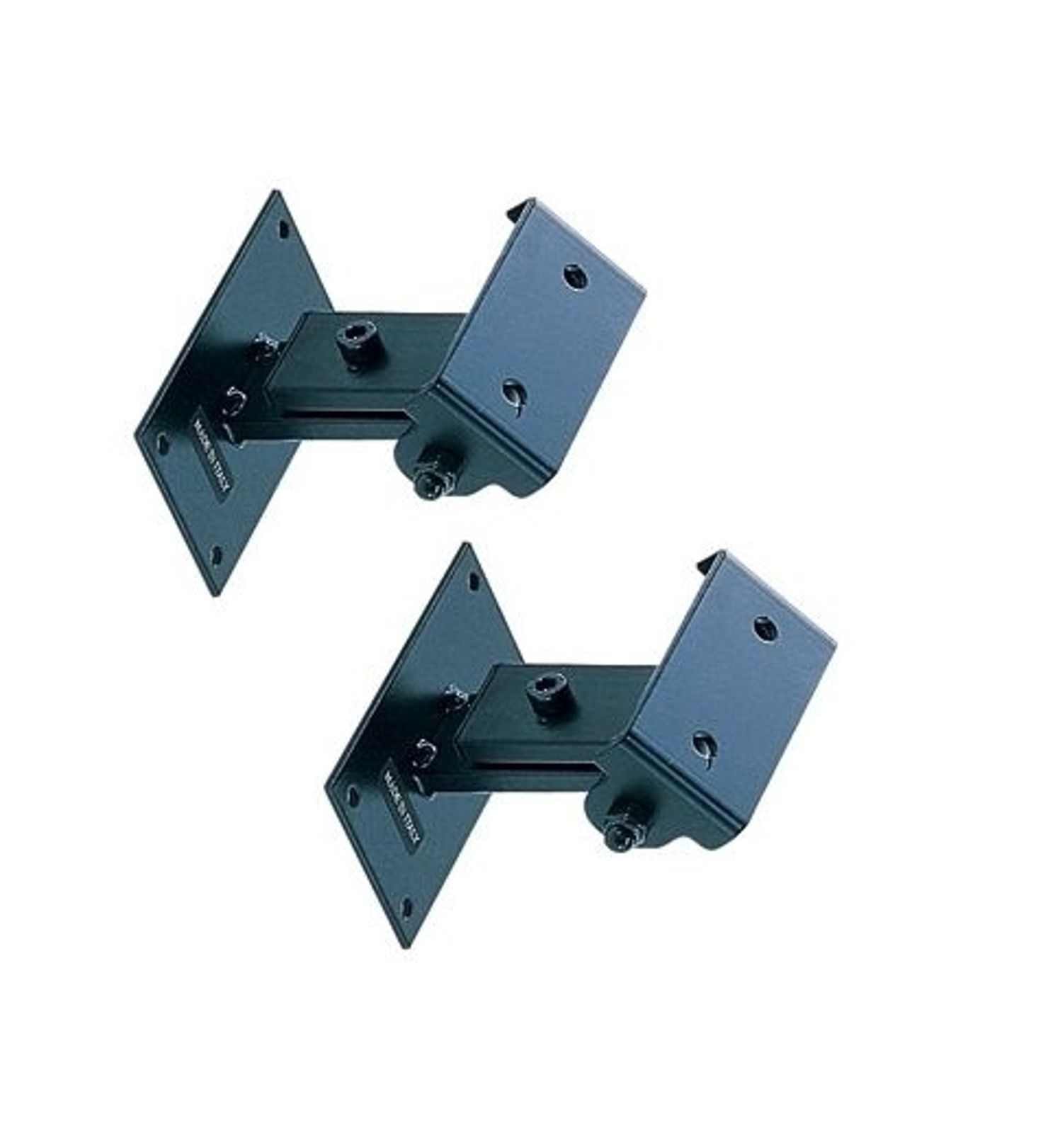 PAIR of Quik Lok QL-30E Pro Speaker Wall Mounts Black Metal * FREE SHIPPING *