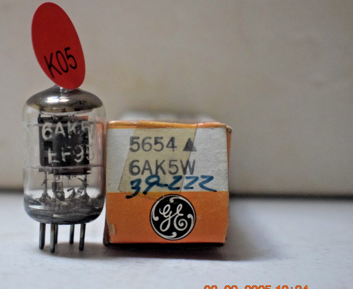 Vacuum Tube GE 5654 6AK5W - NOS - TESTED **FREE USA SHIPPING