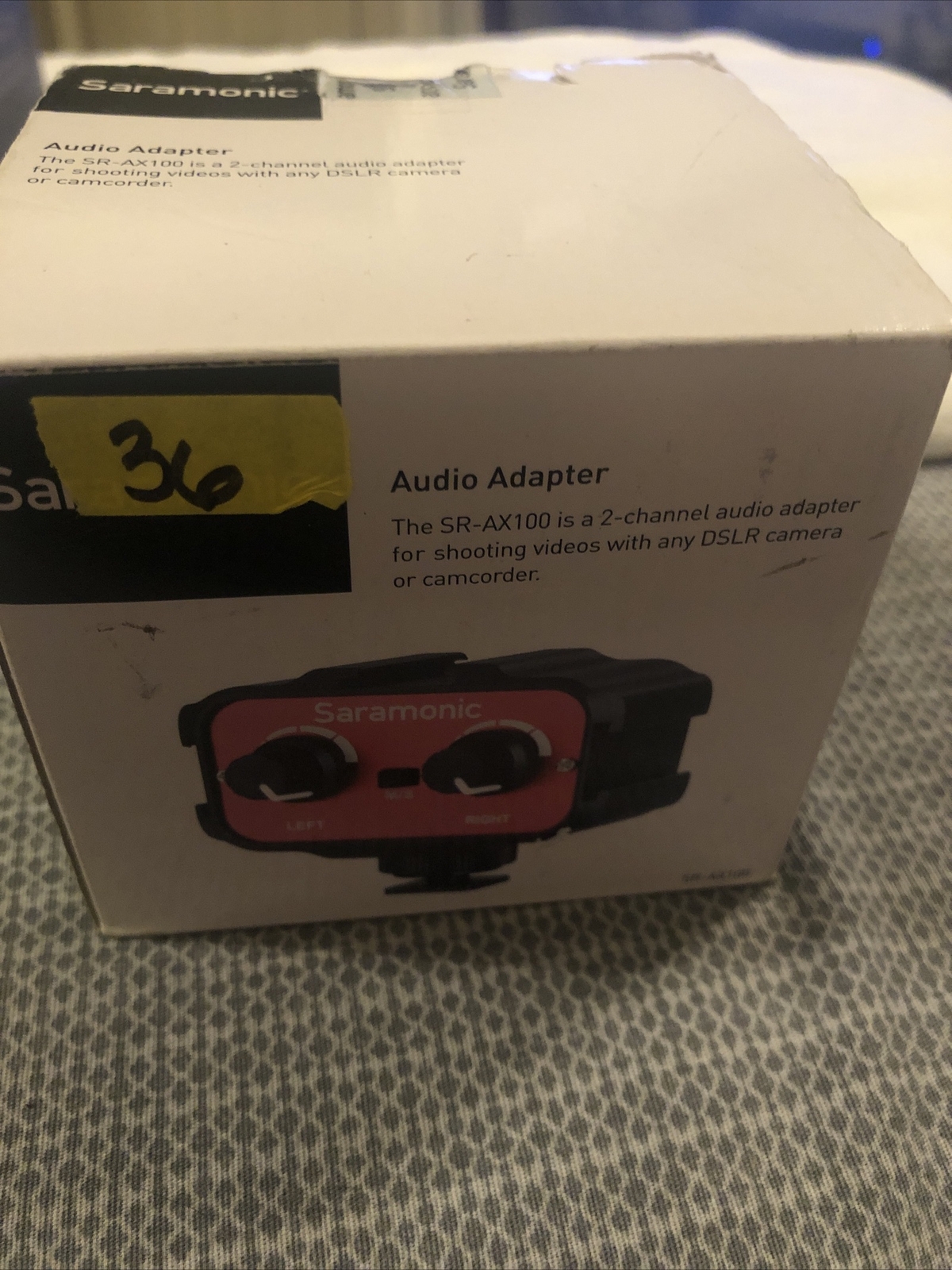 Saramonic SR-AX100 Universal Audio Adapter with 3.5mm Inputs for DSLR Cameras