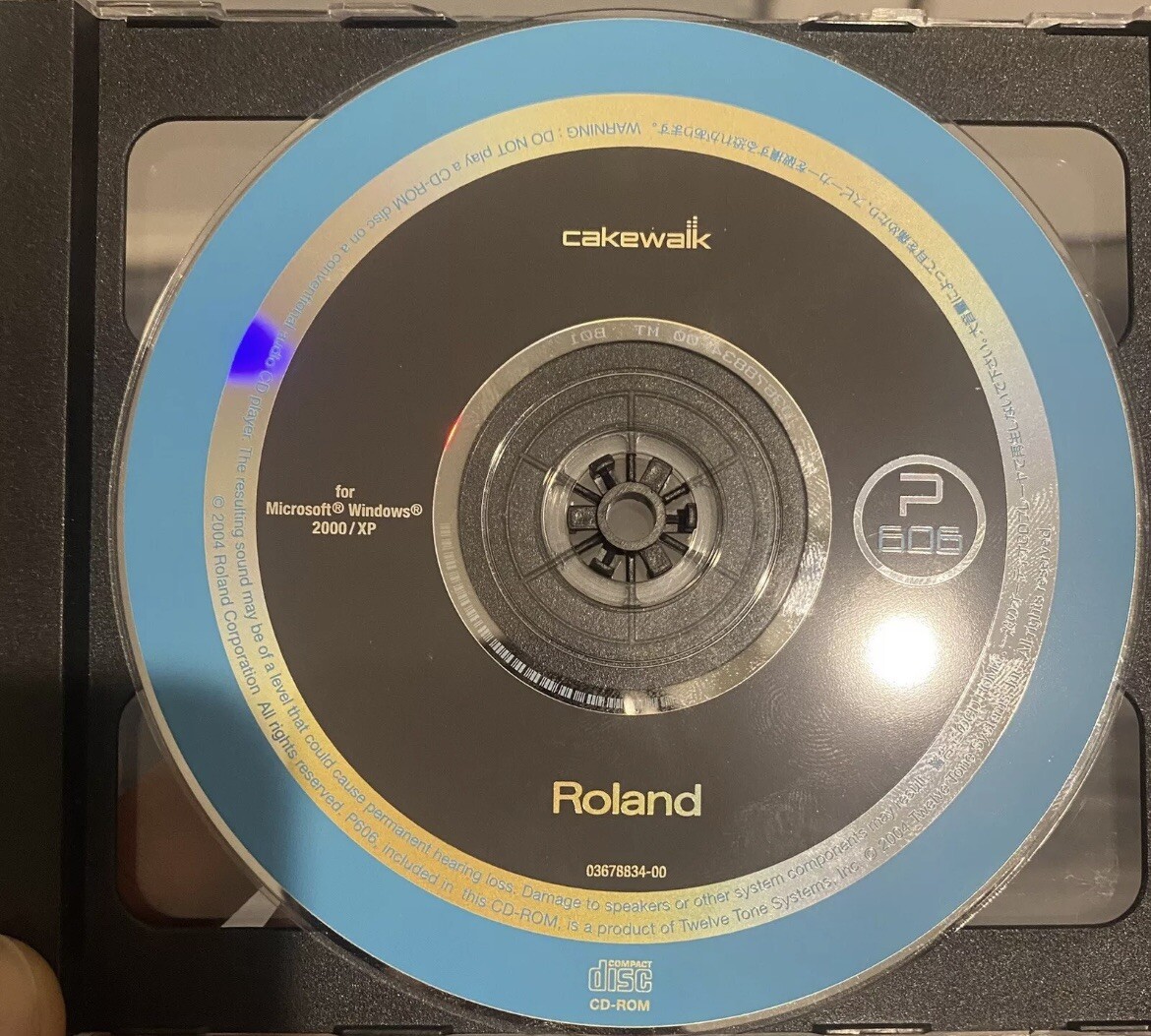 Roland SP-606 Originally Bundled Driver Software & Cakewalk P-606 Program Copies