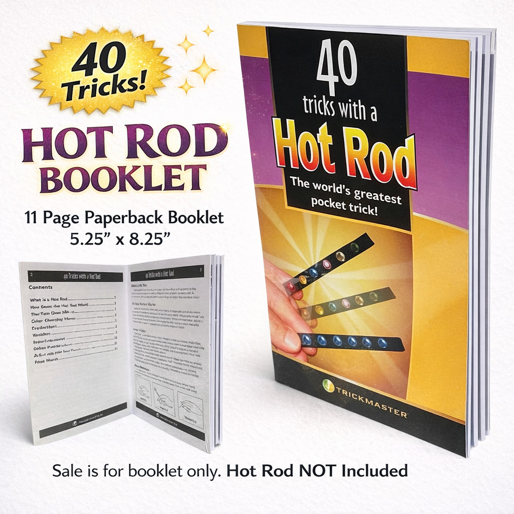 HOT ROD BOOKLET 40 Magic Tricks With A Pocket Close Up Gem Paddle Move Mental