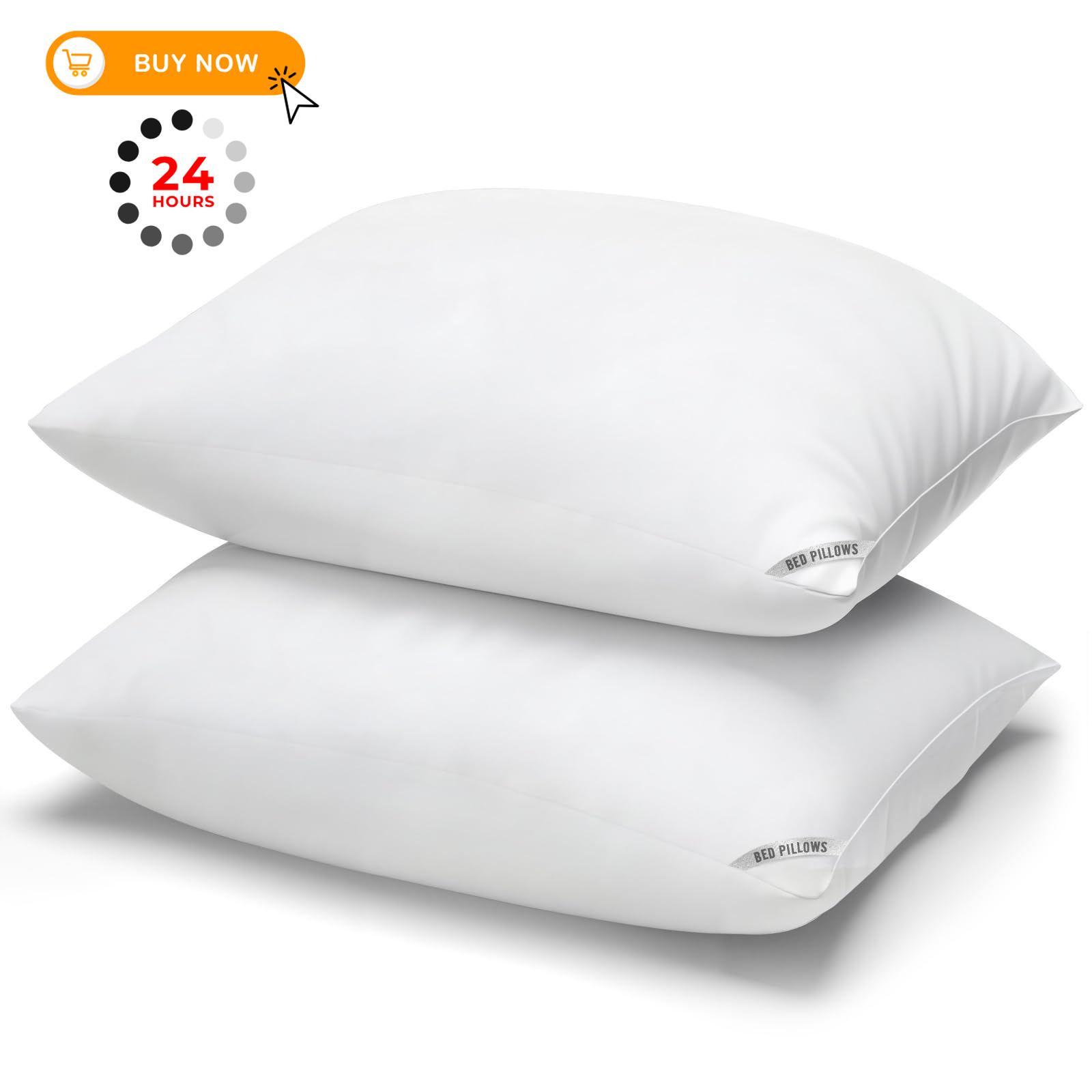 Piwaal Luxury Hotel Pillows for Sleeping 2 Pack,Bed Standard, White(2pack)
